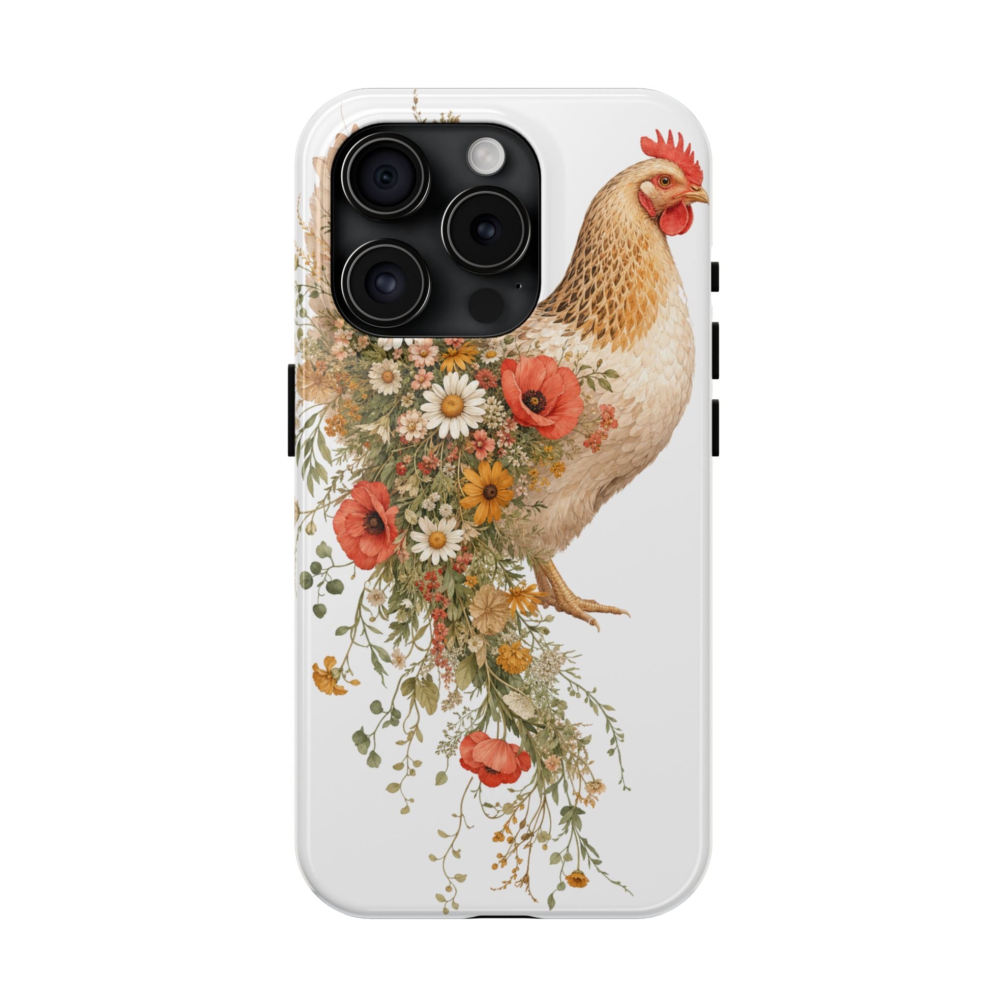 Wildflower Hen Tough Phone Case