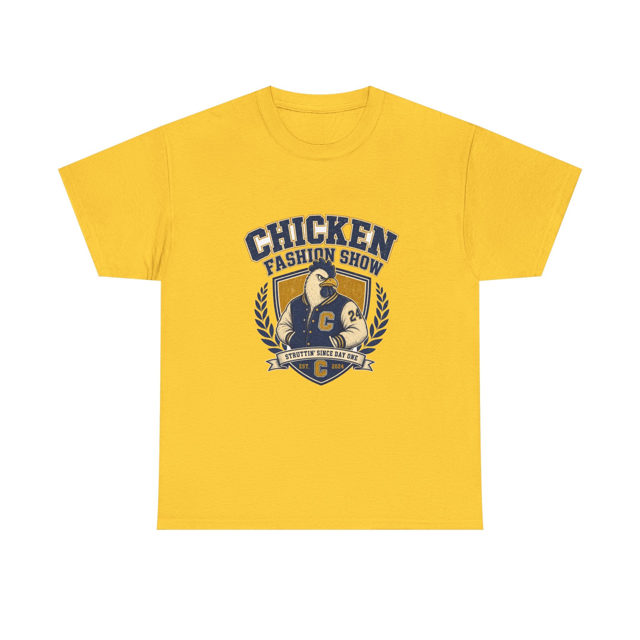 Chicken Fashion Show Varsity Tee