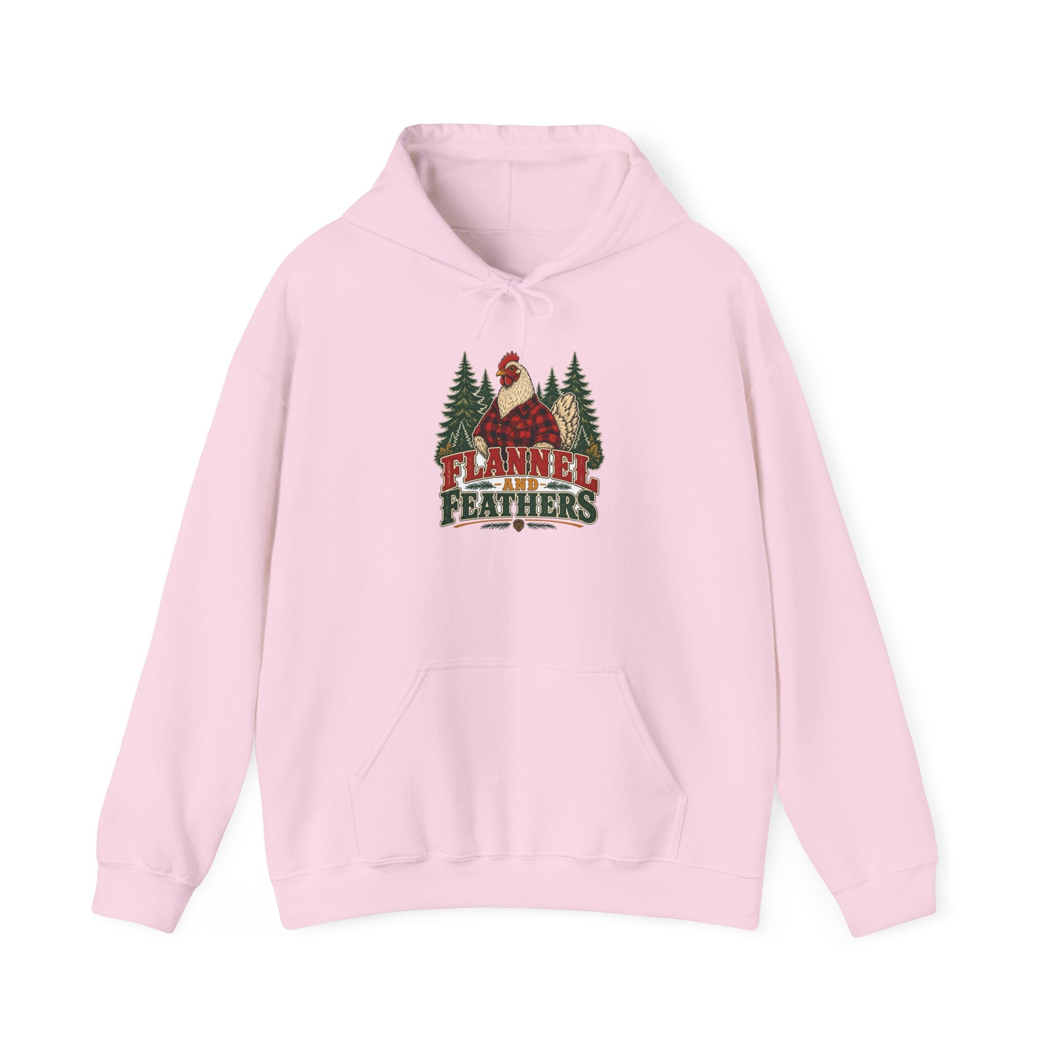Flannel & Feathers Hoodie