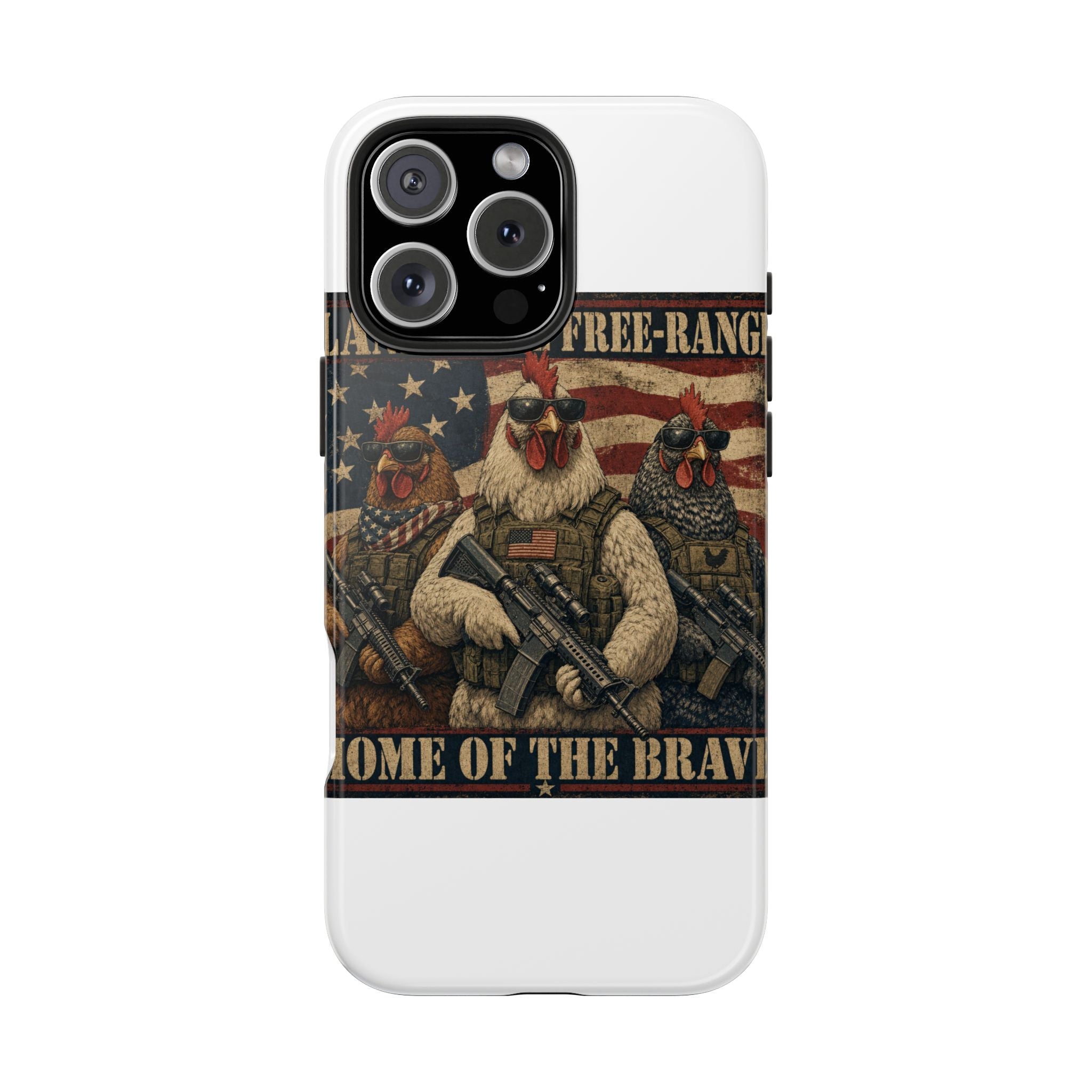Land of the Free-Range Tough Phone Case