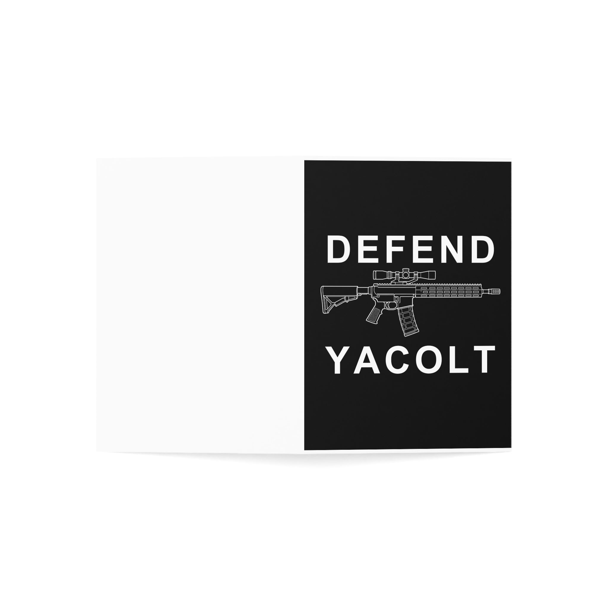 Defend Yacolt AR-15 Greeting Card