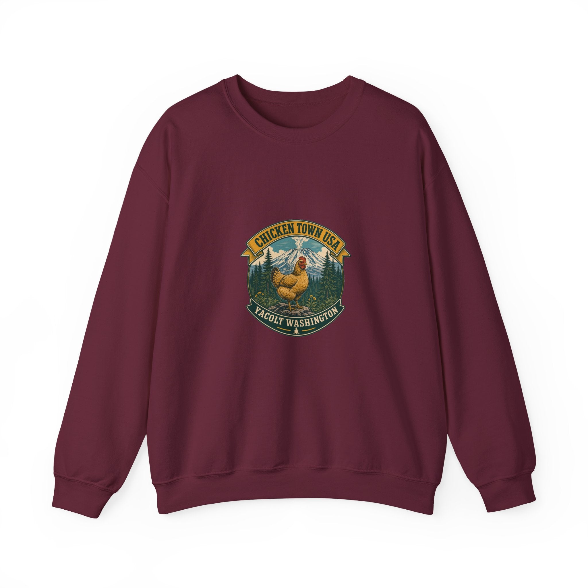 Chicken Town USA - Yacolt WA Crewneck Sweatshirt