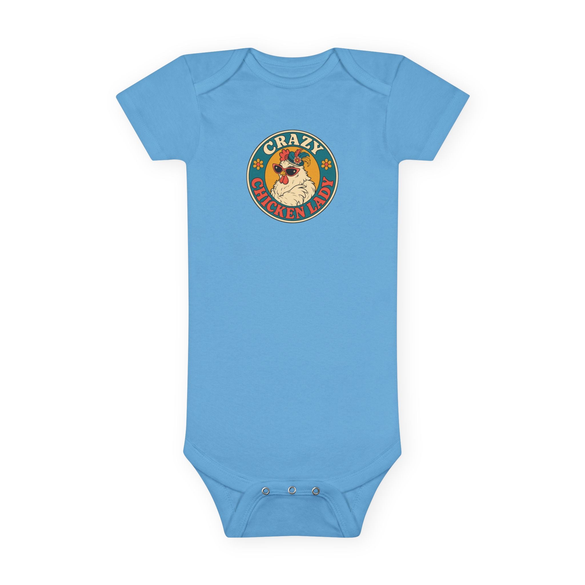 Crazy Chicken Lady Baby Onesie