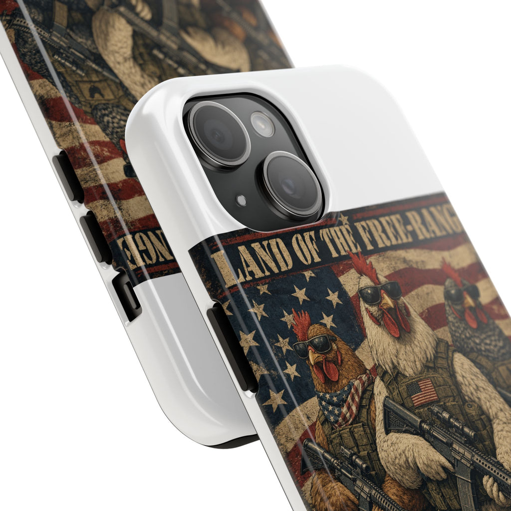 Land of the Free-Range Tough Phone Case