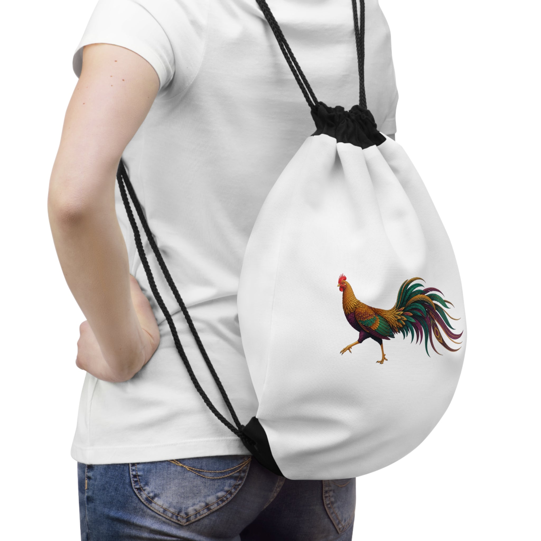 Strutting Hen Drawstring Bag