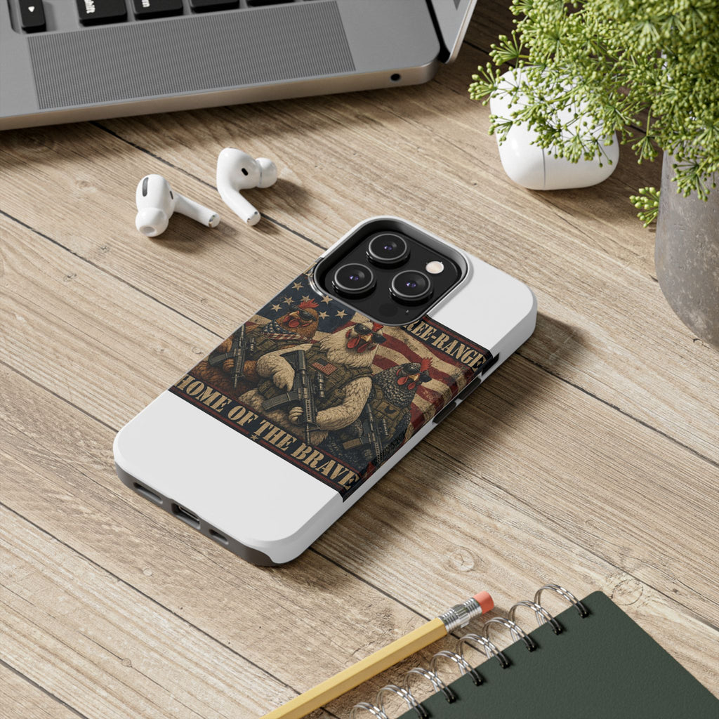 Land of the Free-Range Tough Phone Case