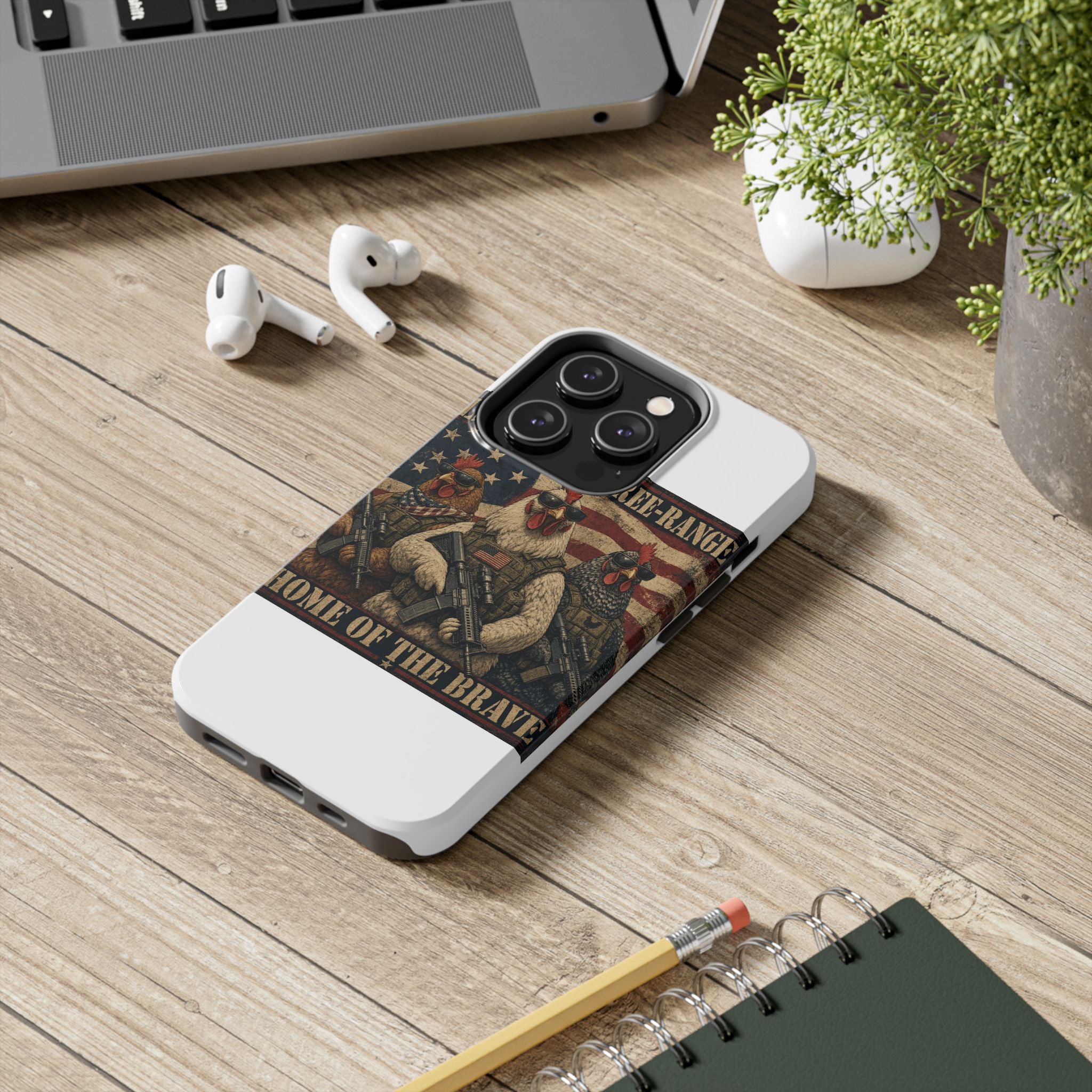 Land of the Free-Range Tough Phone Case