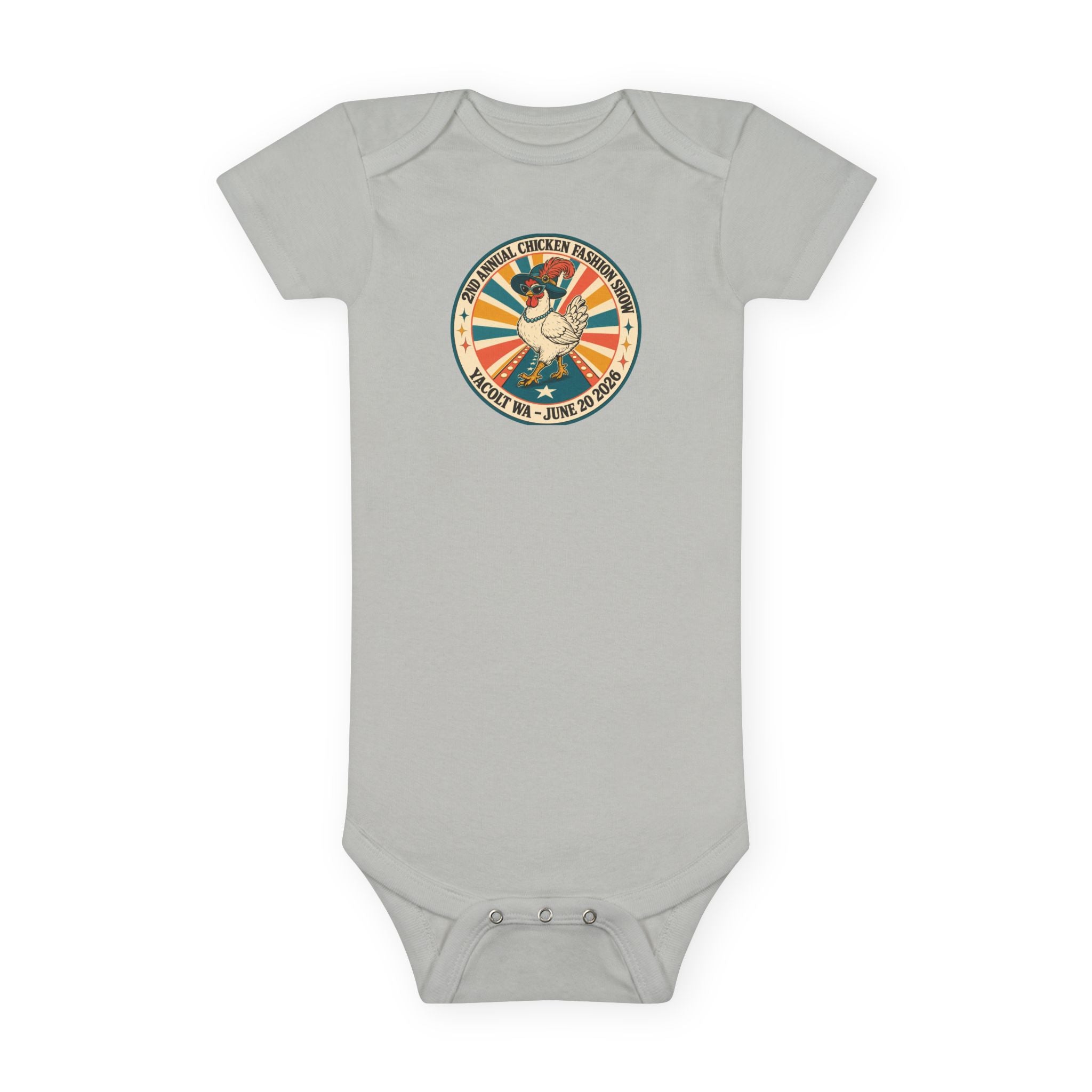 2nd Annual Chicken Fashion Show 2026 Baby Onesie