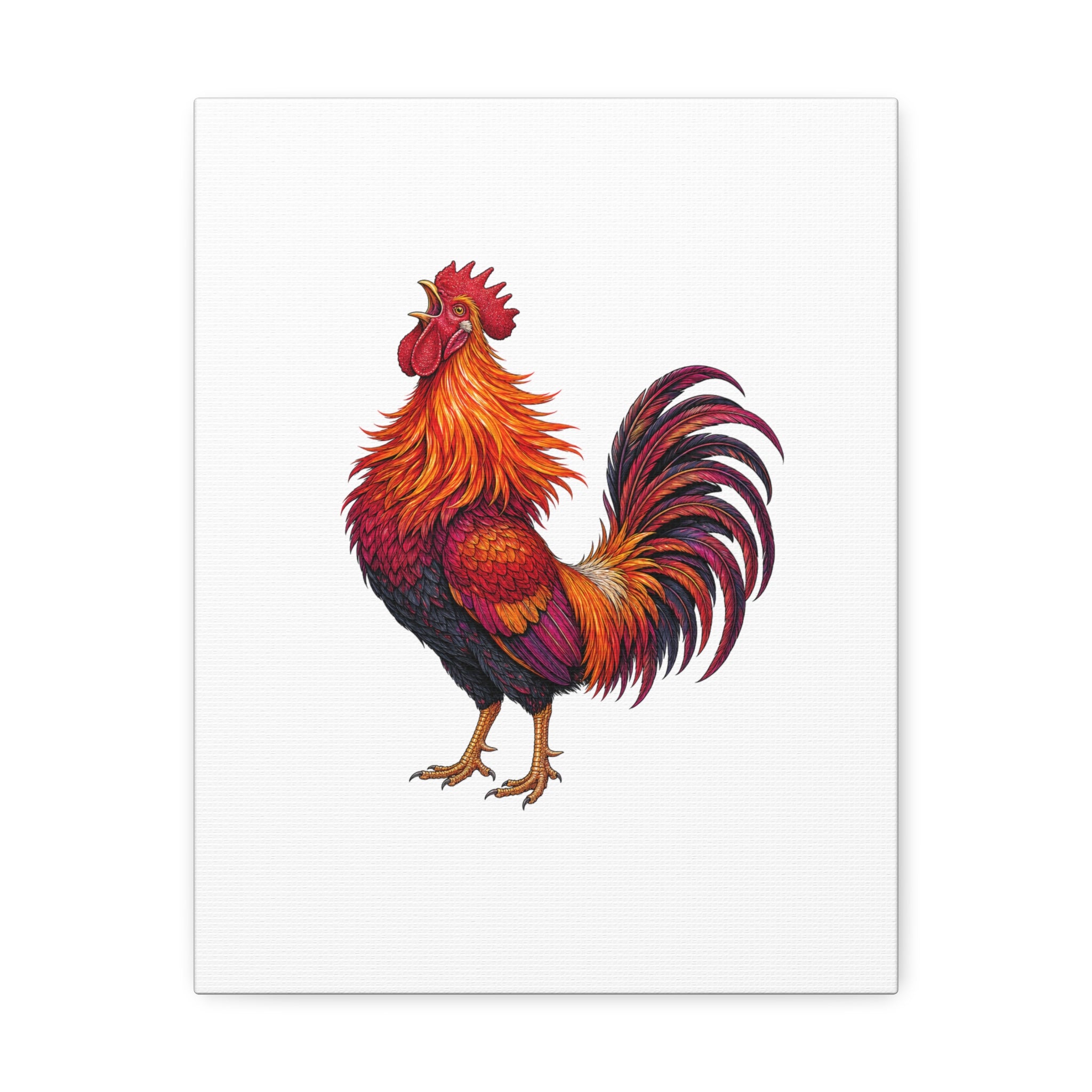 Sunrise Rooster Canvas