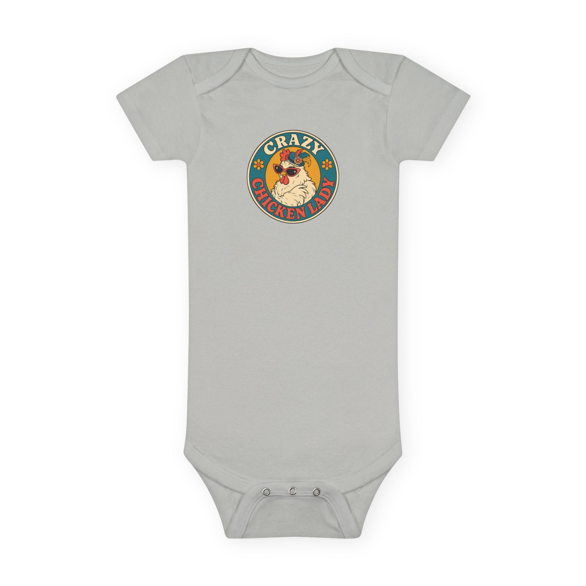 Crazy Chicken Lady Baby Onesie
