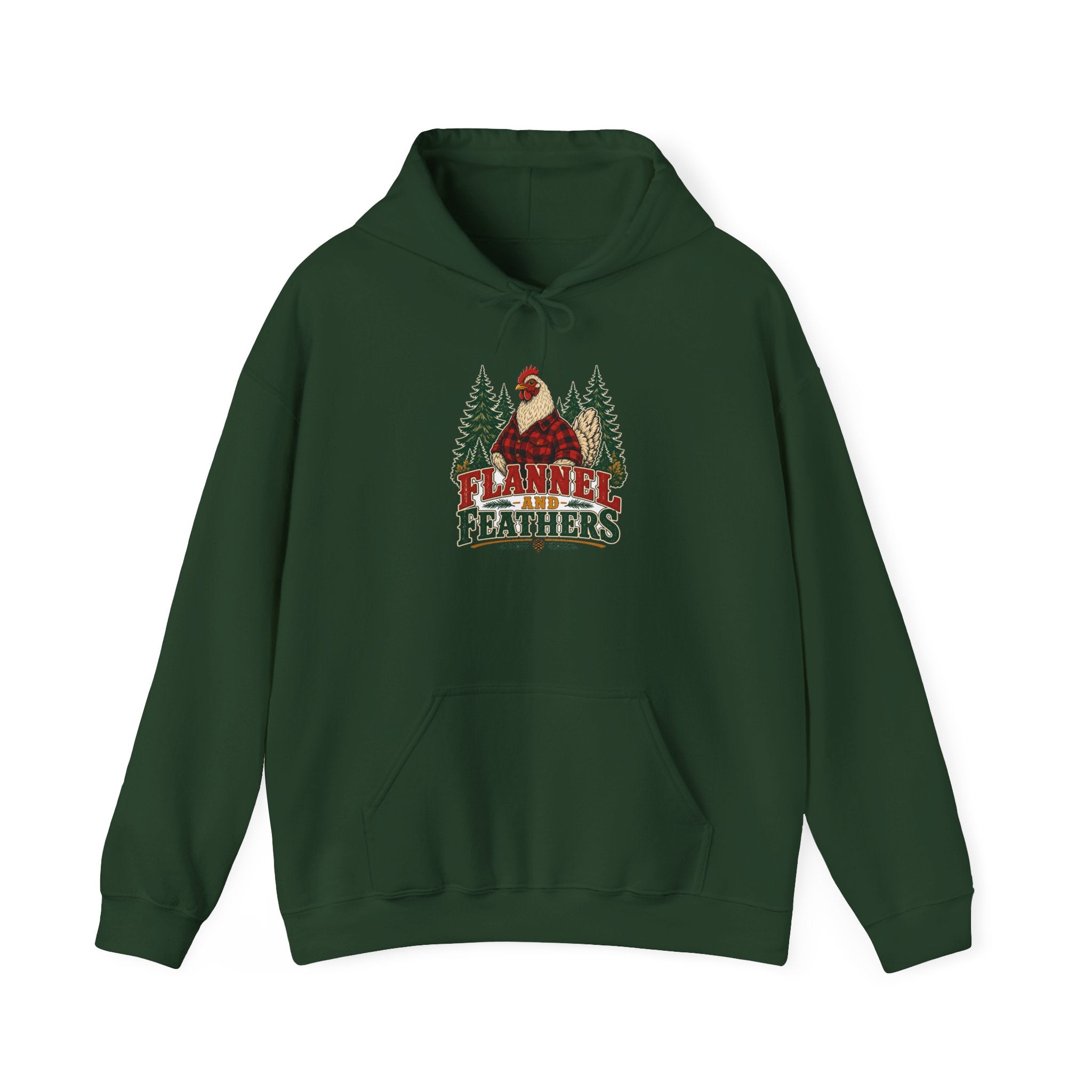 Flannel & Feathers Hoodie