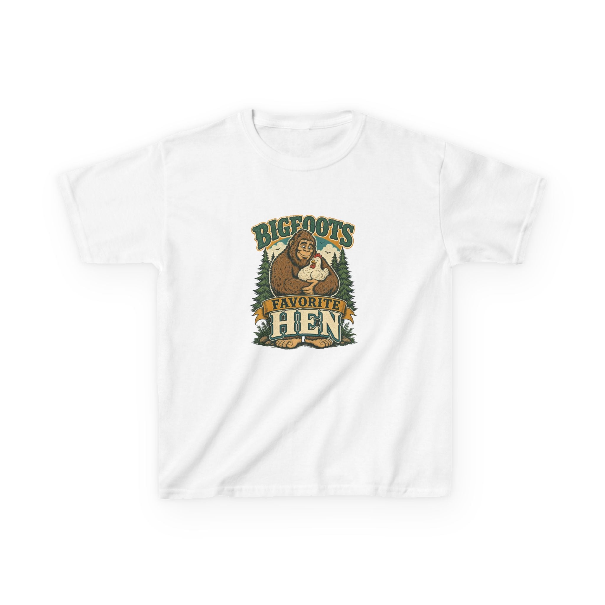 Bigfoot's Favorite Hen Kids Tee