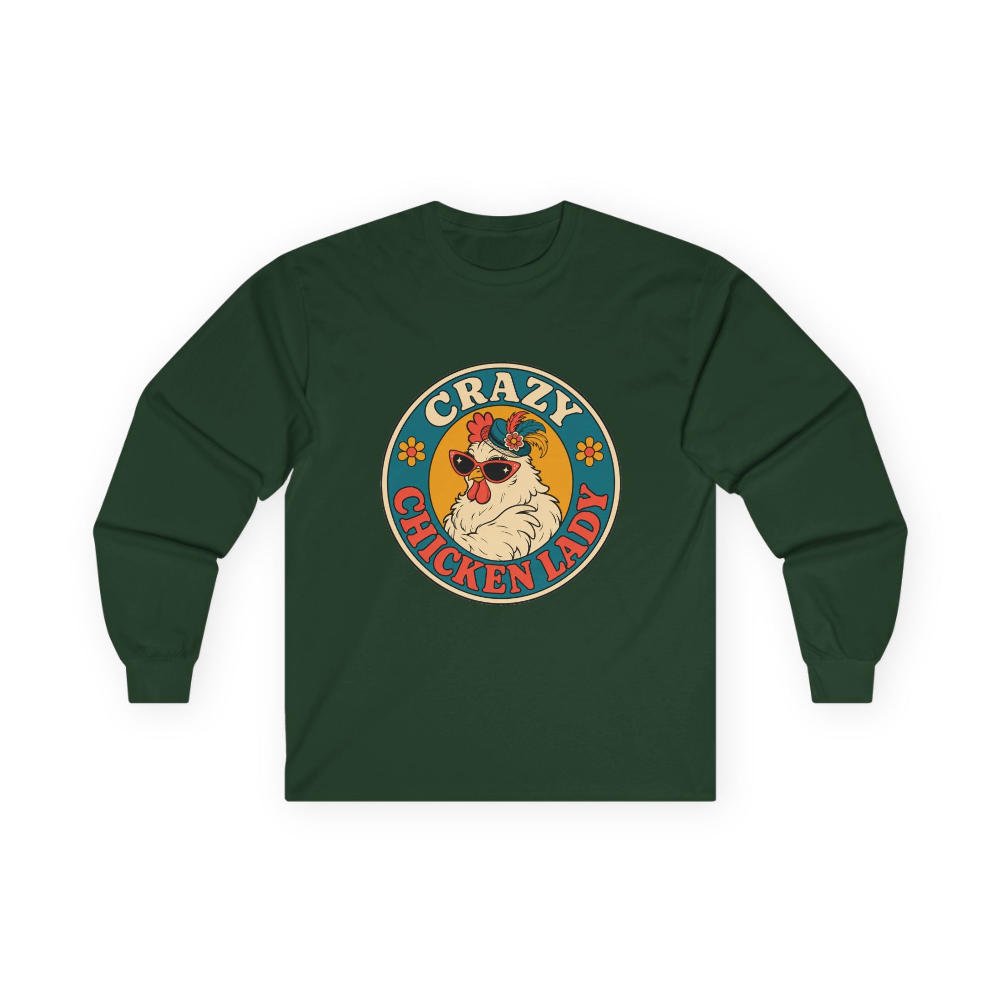 Crazy Chicken Lady Long Sleeve Tee