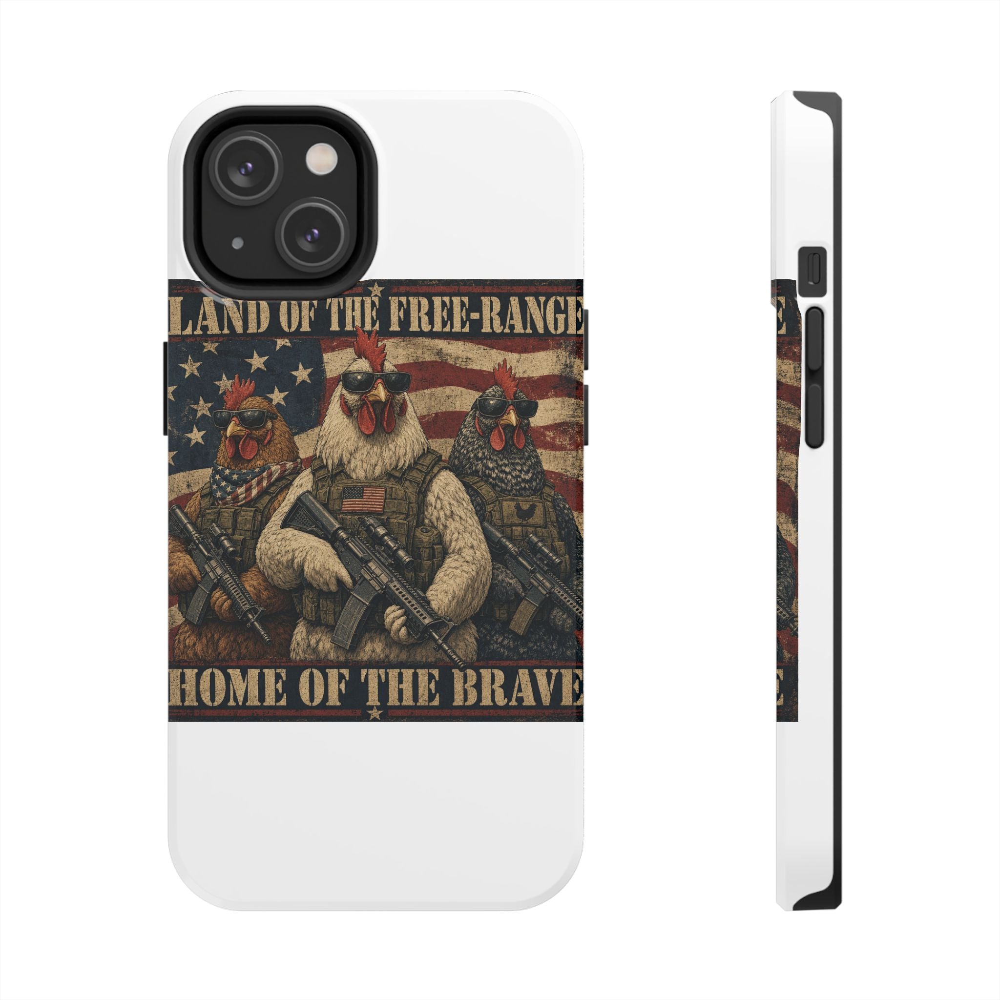 Land of the Free-Range Tough Phone Case
