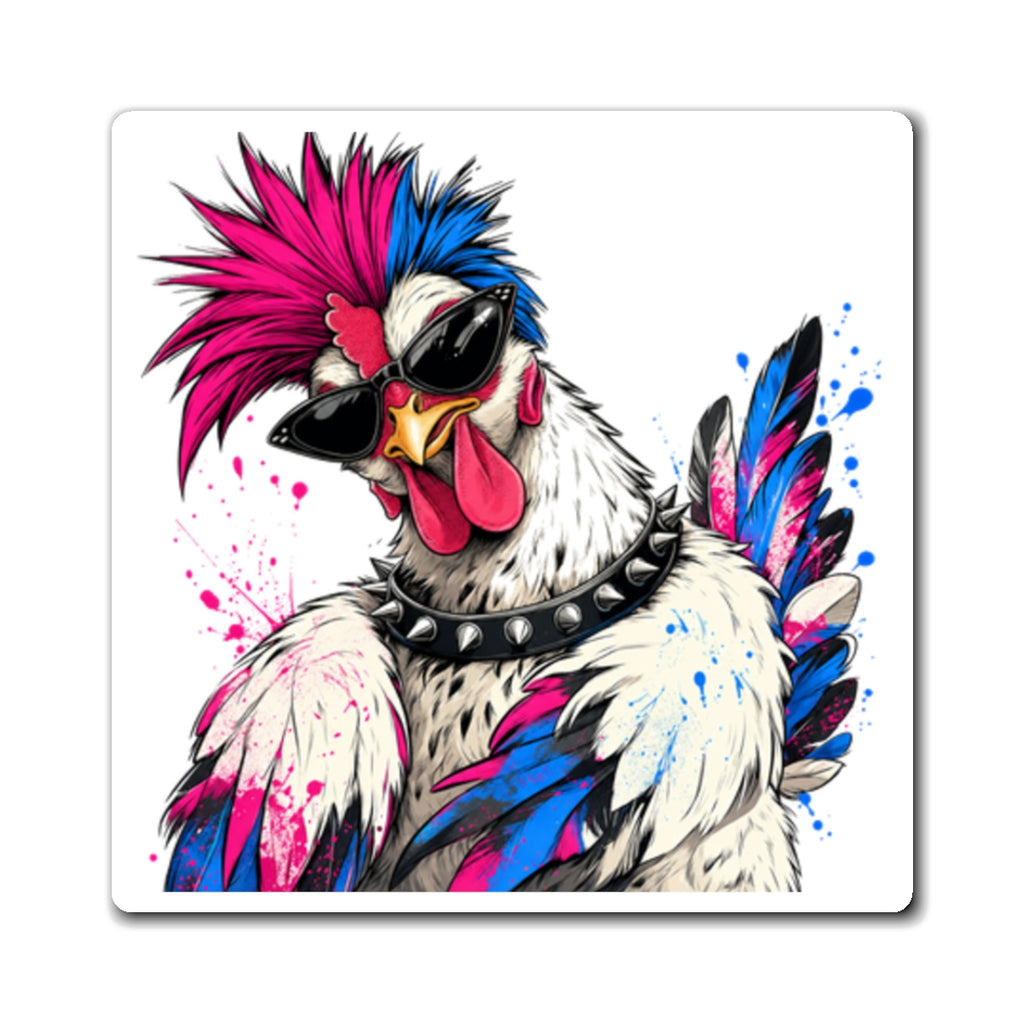 Punk Rockstar Hen Magnet