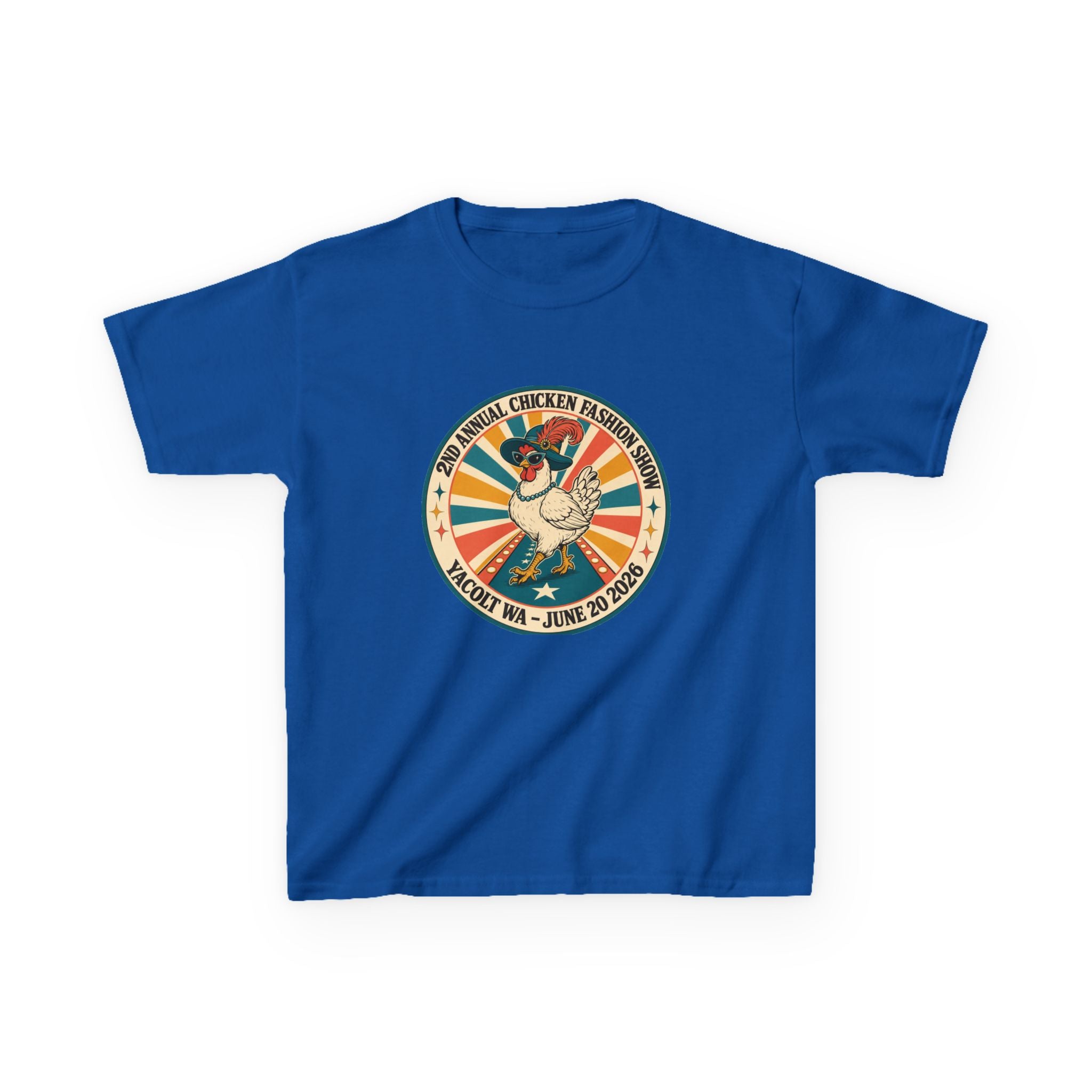 2nd Annual Chicken Fashion Show 2026 Kids Tee