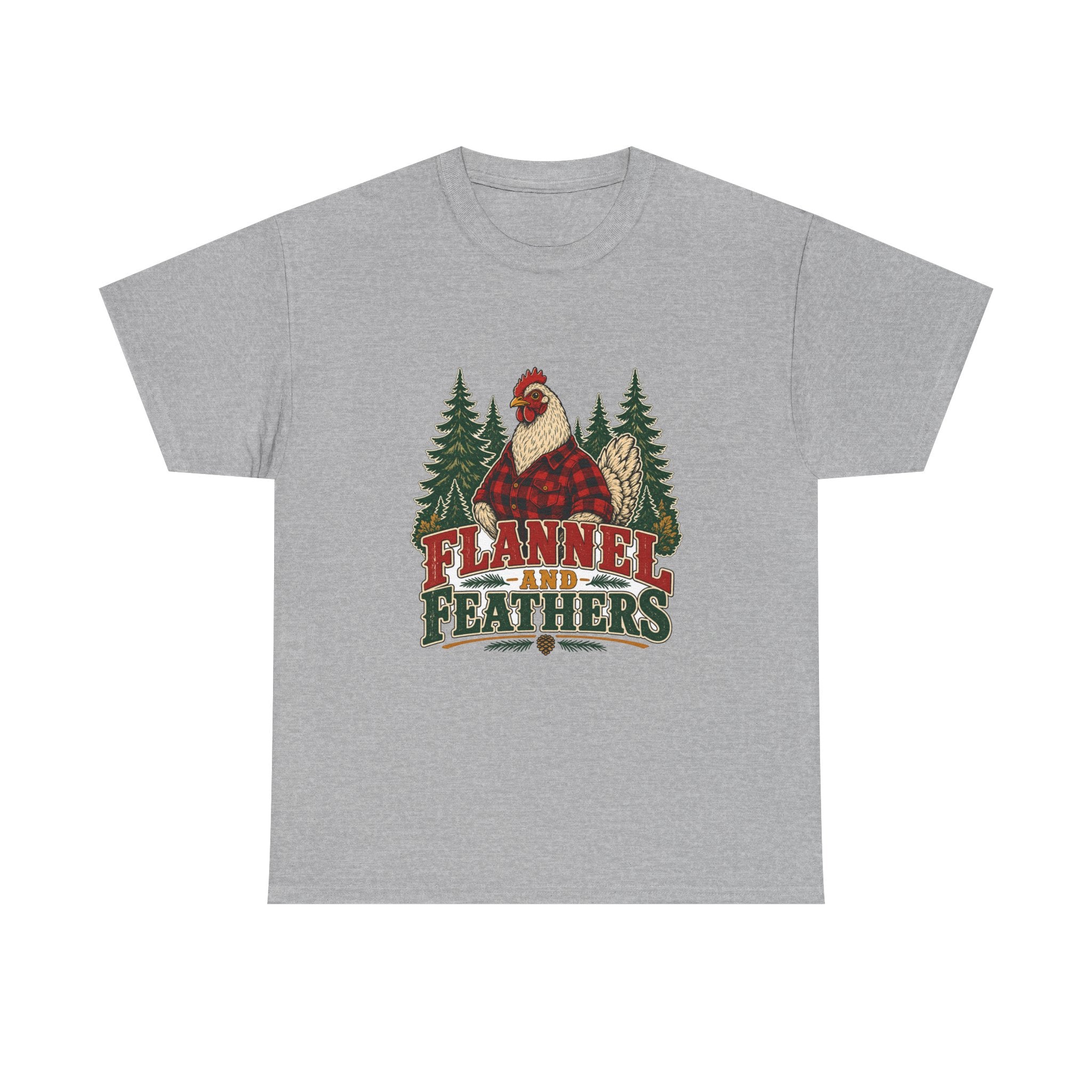 Flannel & Feathers Tee