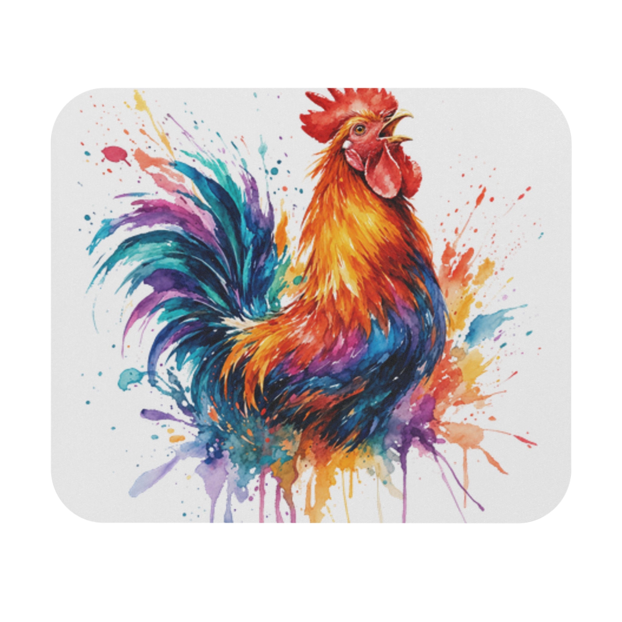 Splash Rooster Mouse Pad