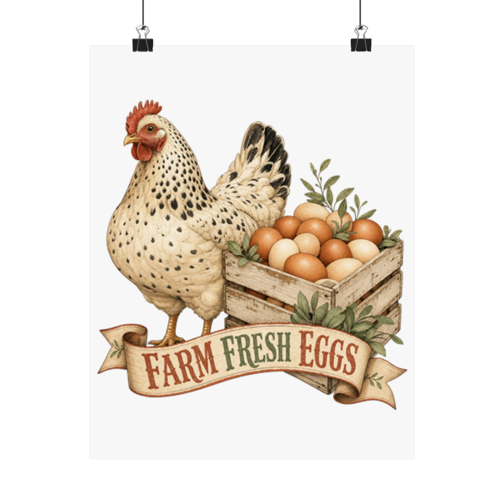 Farm Fresh Eggs Poster