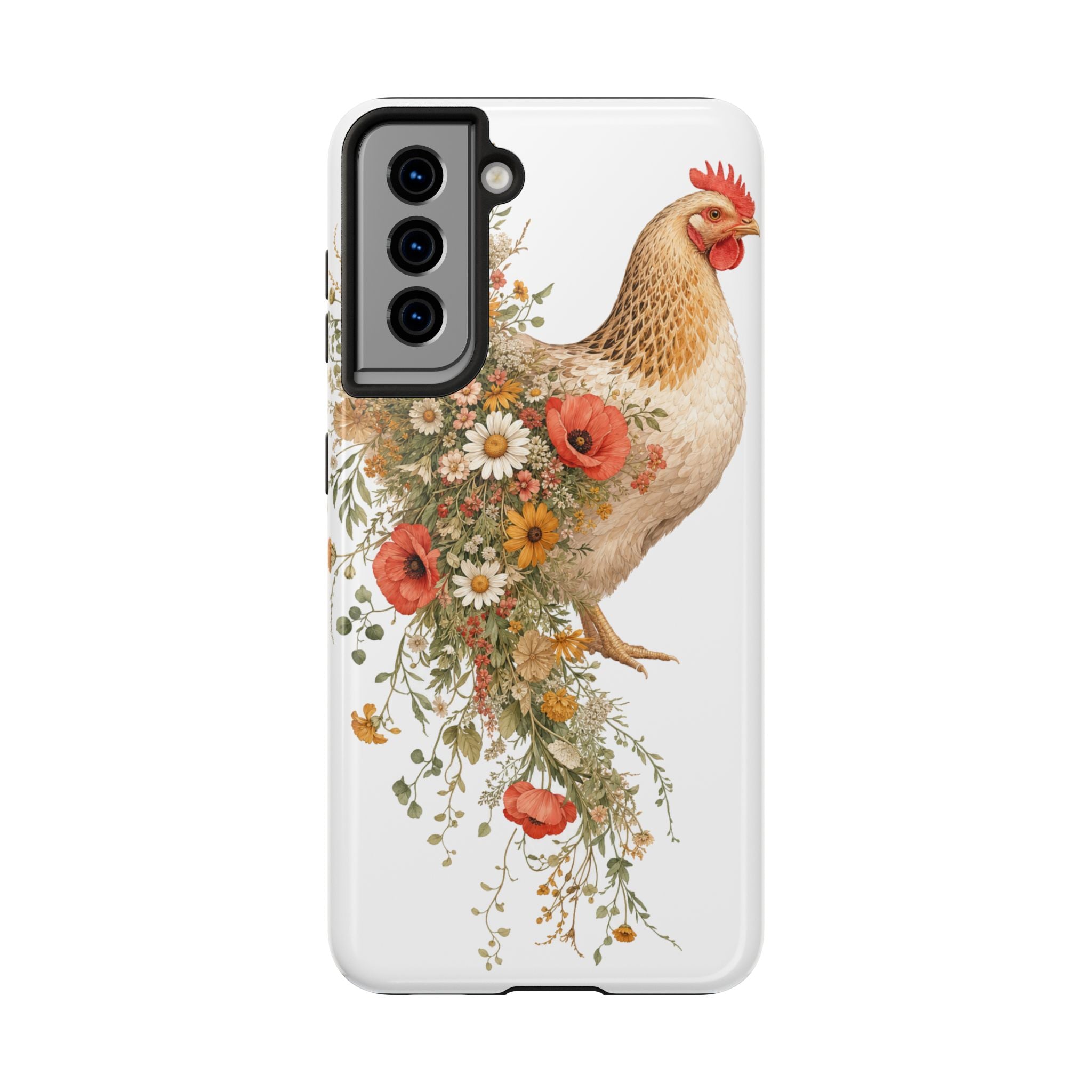 Wildflower Hen Tough Phone Case