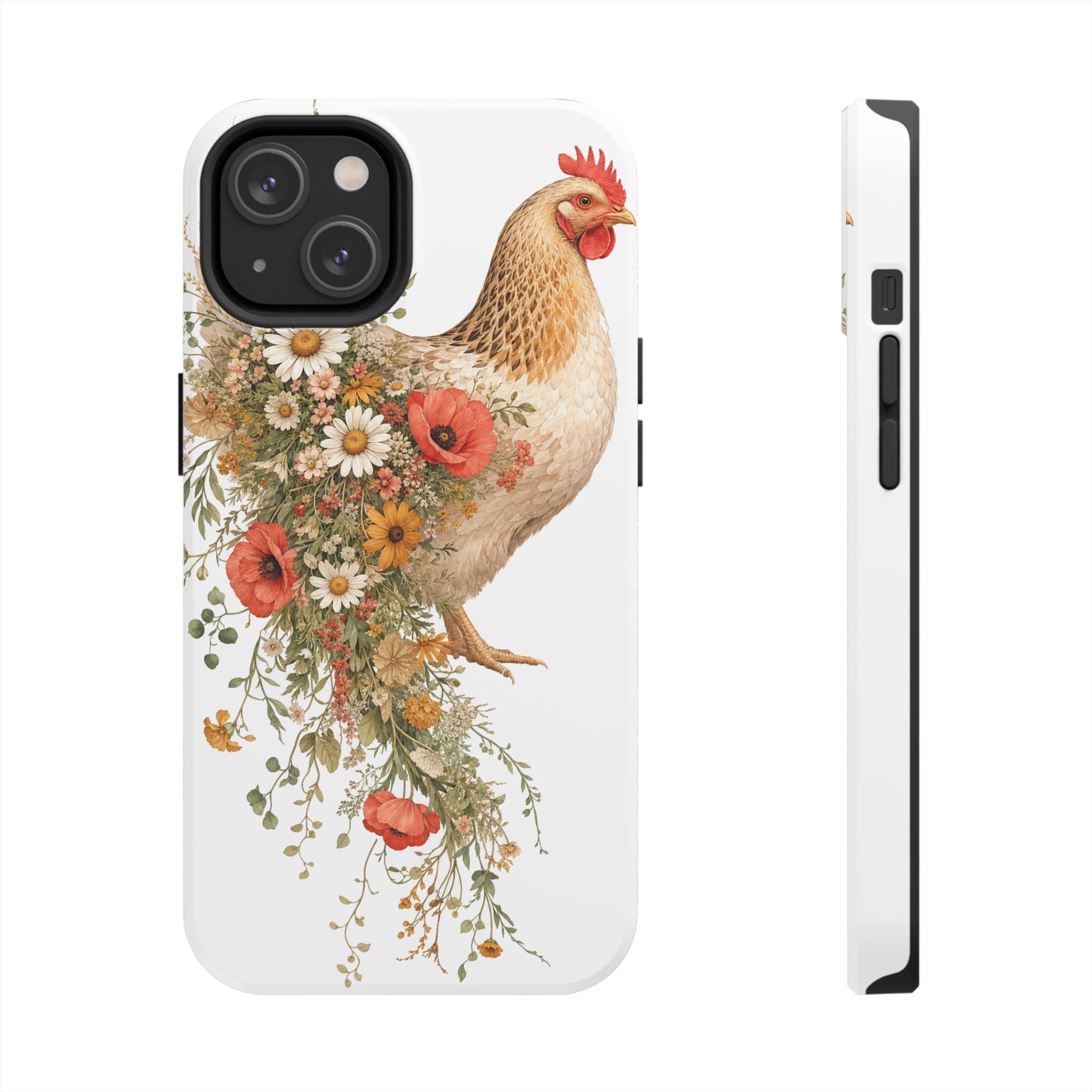 Wildflower Hen Tough Phone Case