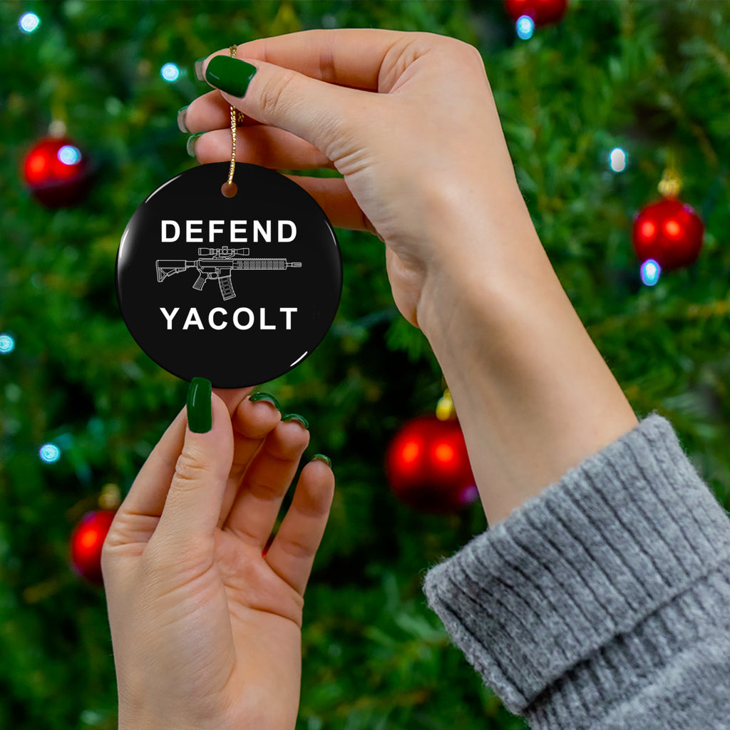 Defend Yacolt AR-15 Ceramic Ornament