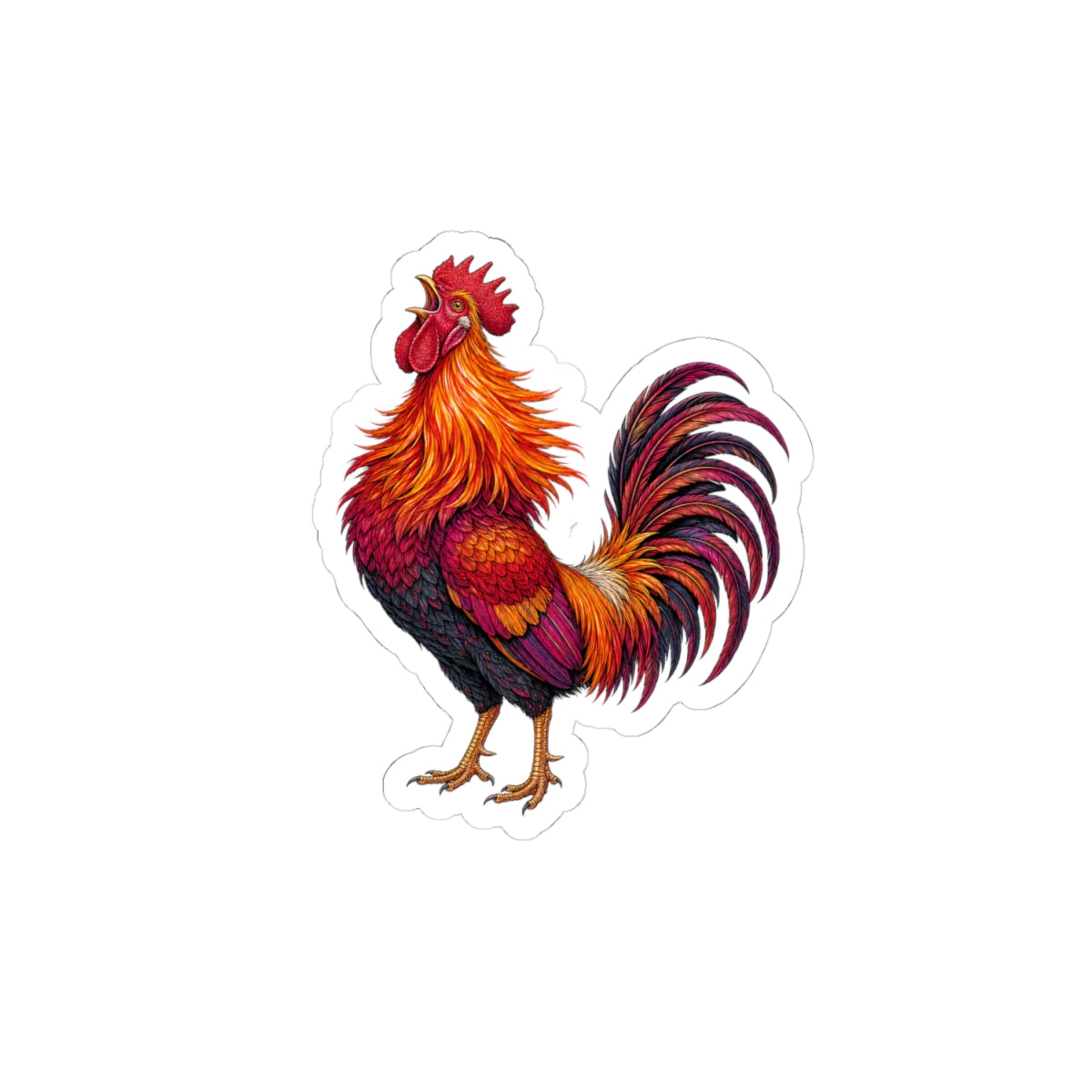 Sunrise Rooster Sticker