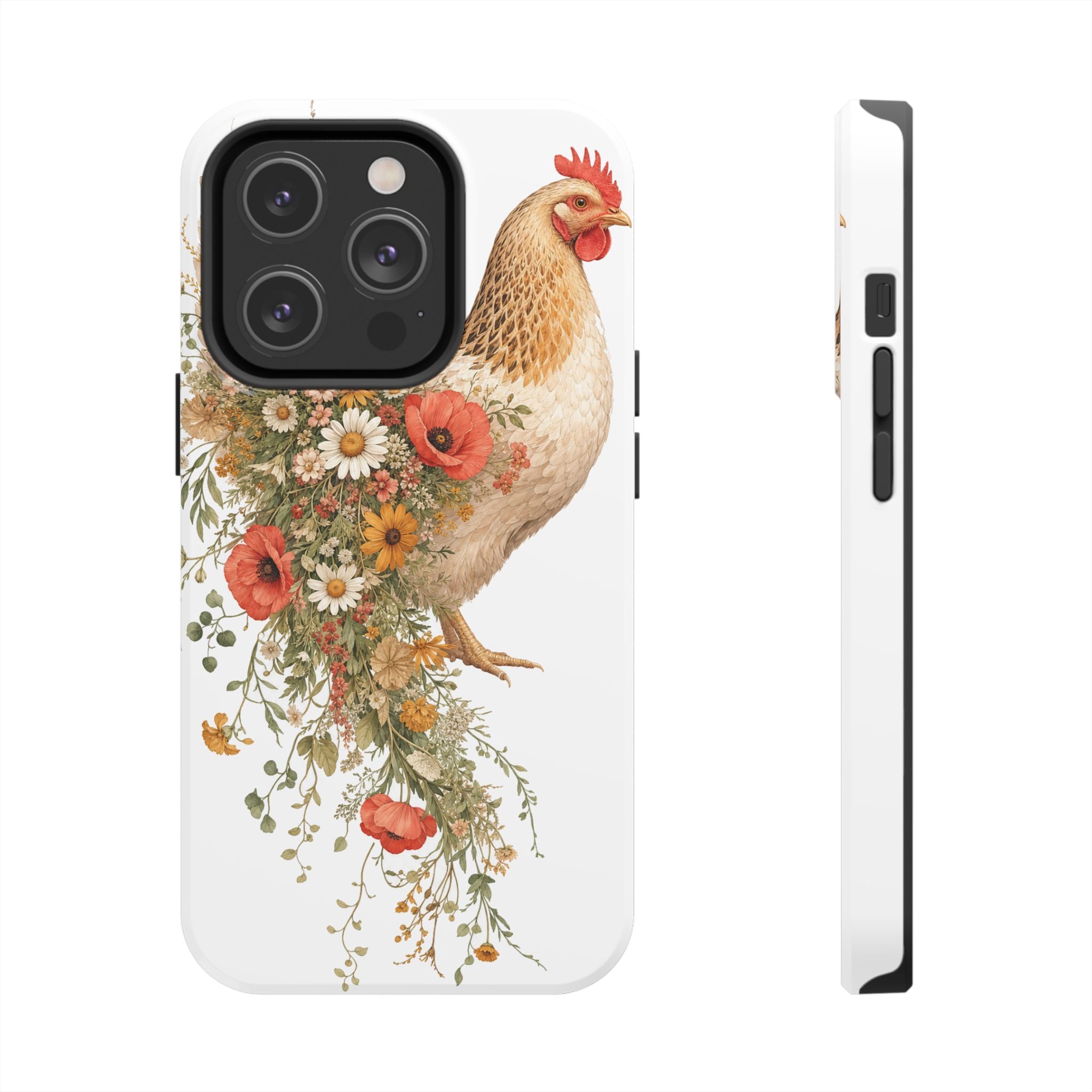 Wildflower Hen Tough Phone Case