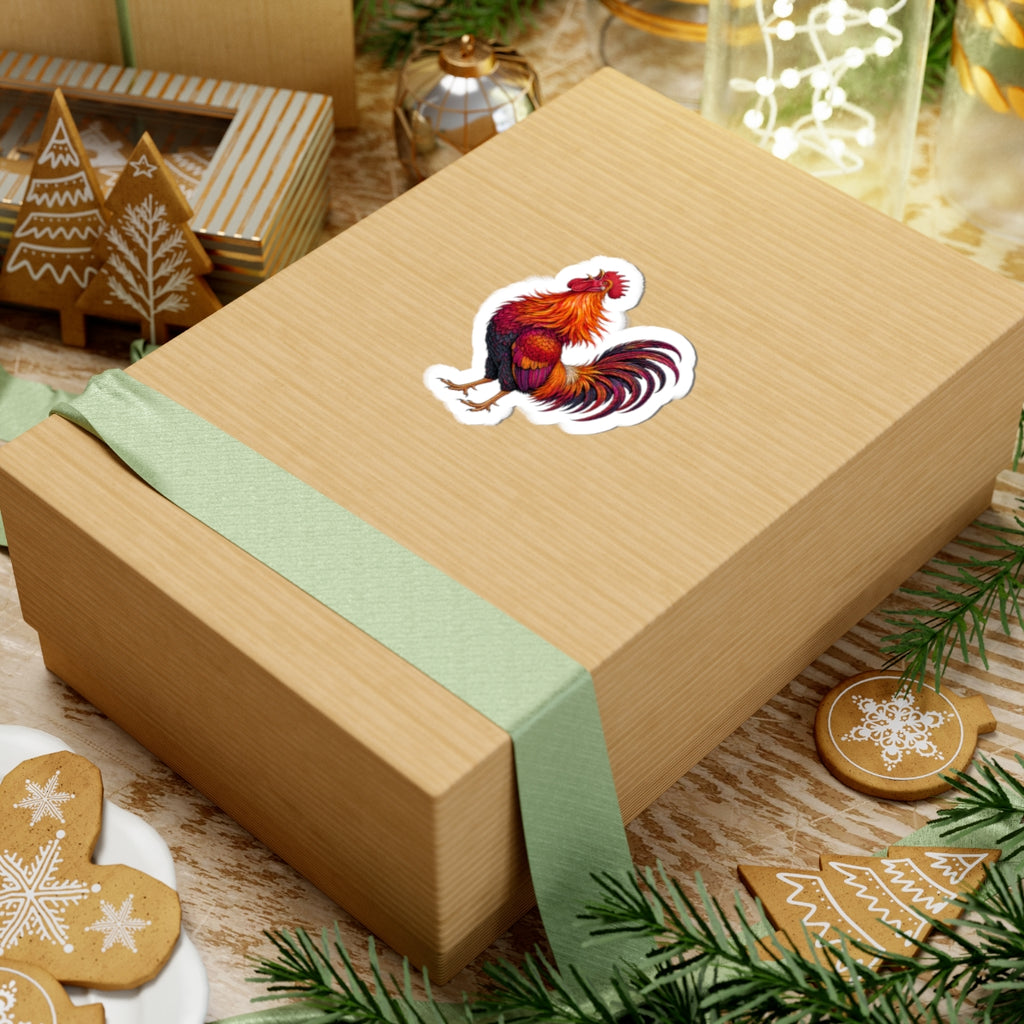 Sunrise Rooster Sticker