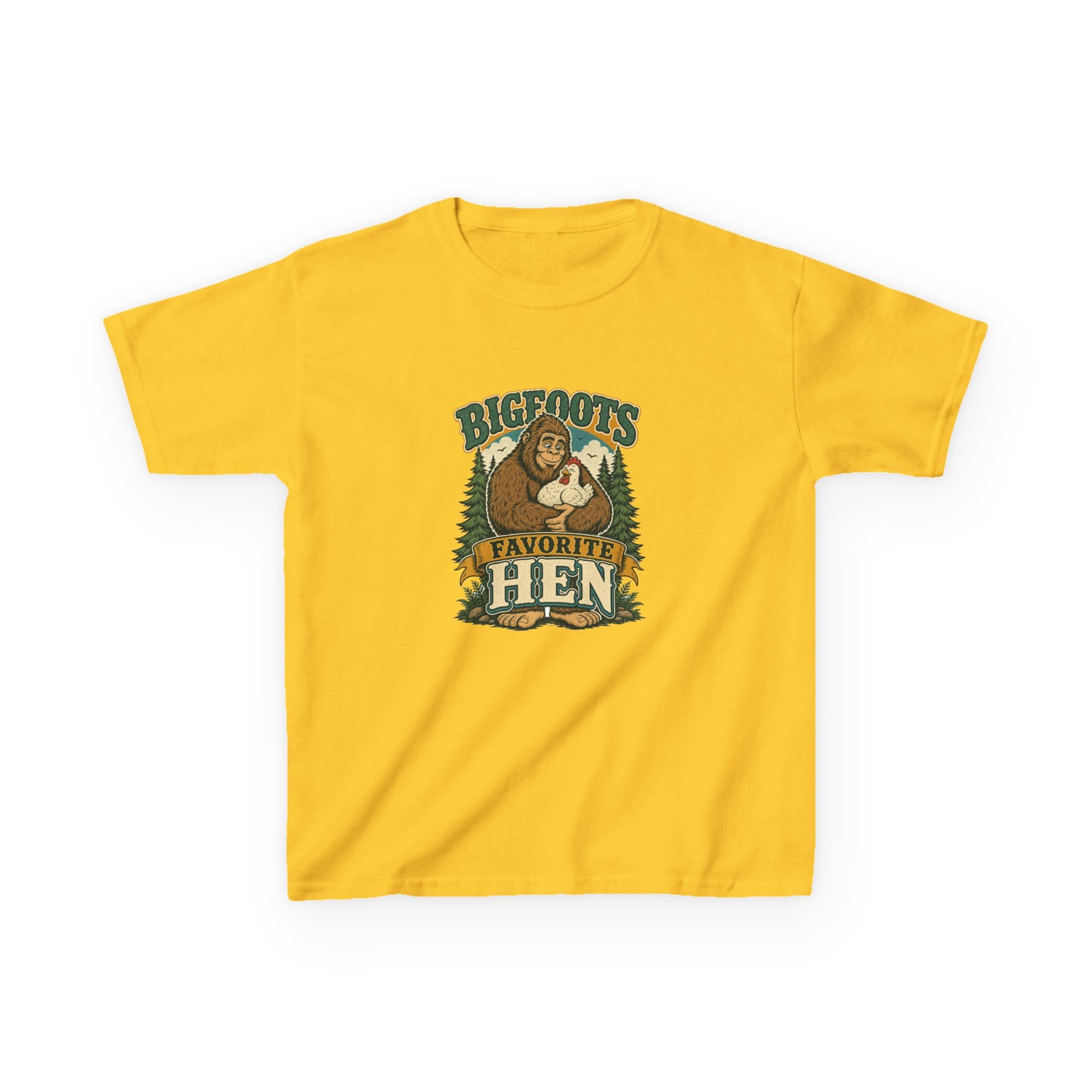 Bigfoot's Favorite Hen Kids Tee