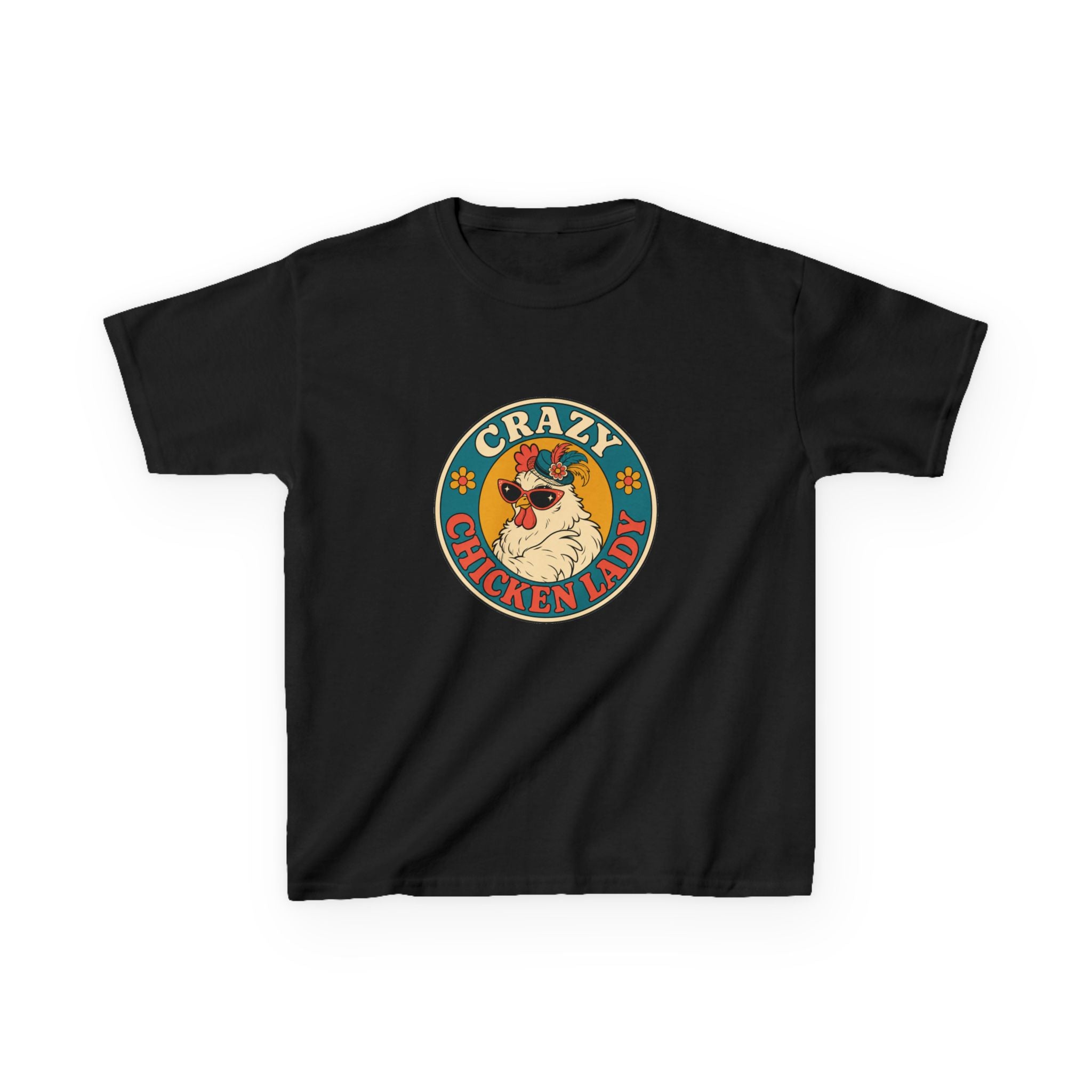 Crazy Chicken Lady Kids Tee