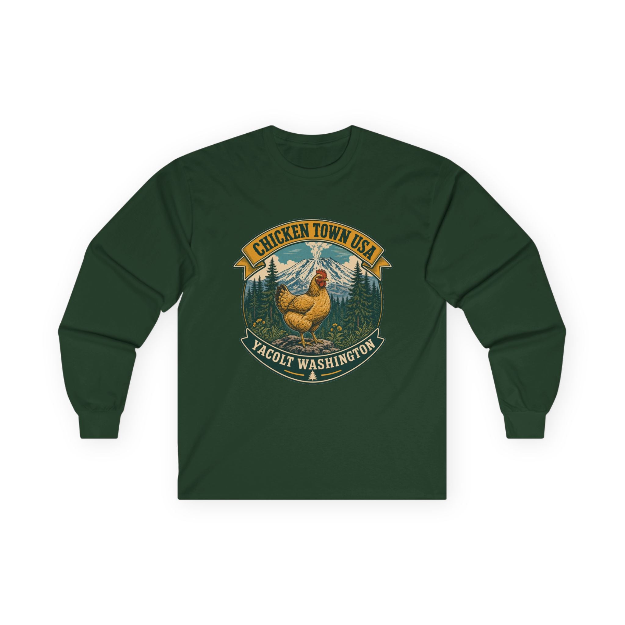 Chicken Town USA - Yacolt WA Long Sleeve Tee