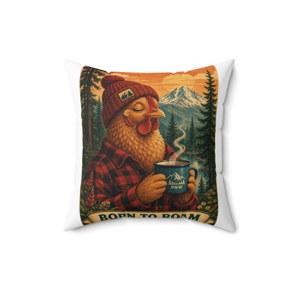Born to Roam Throw Pillow