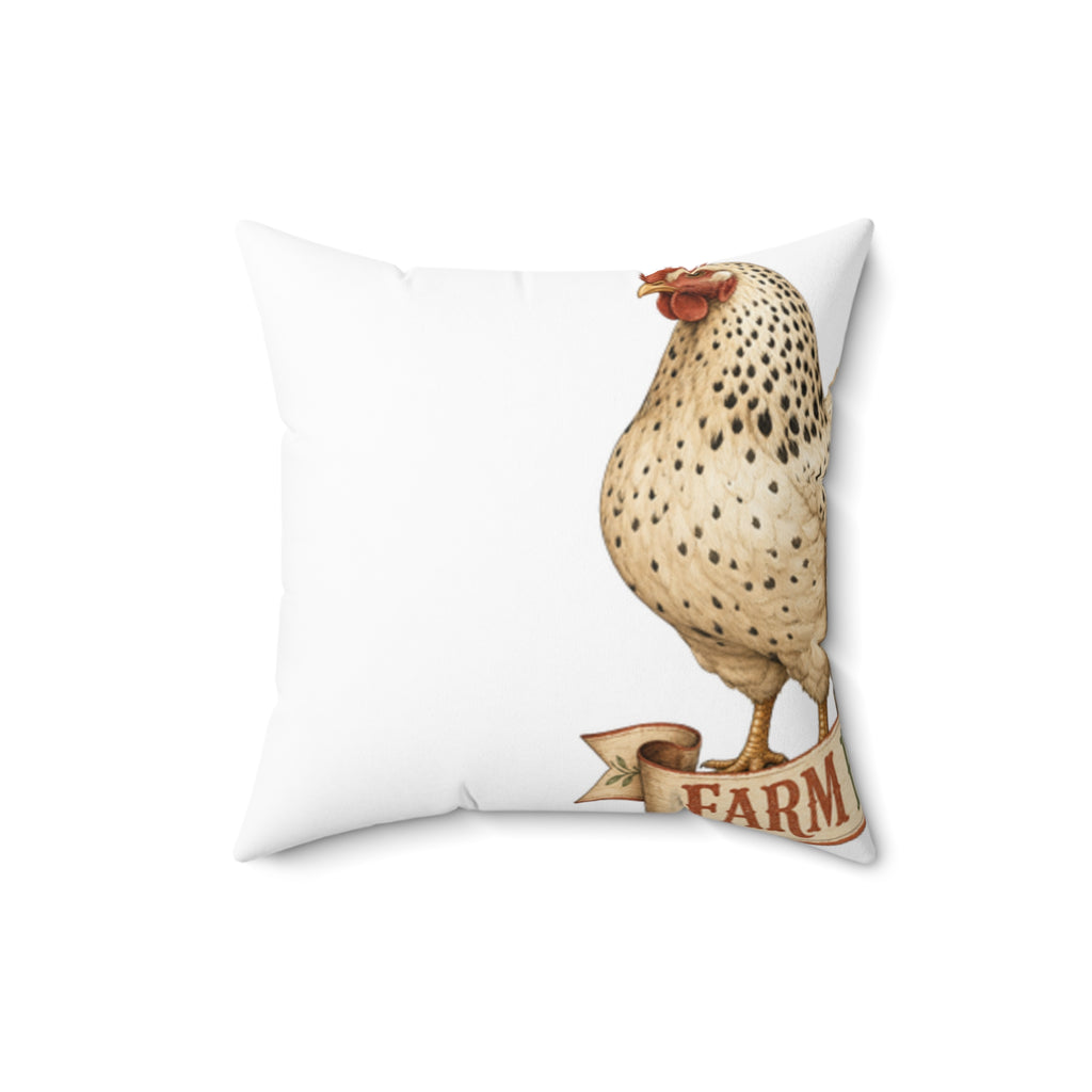 Farm Fresh Eggs Throw Pillow