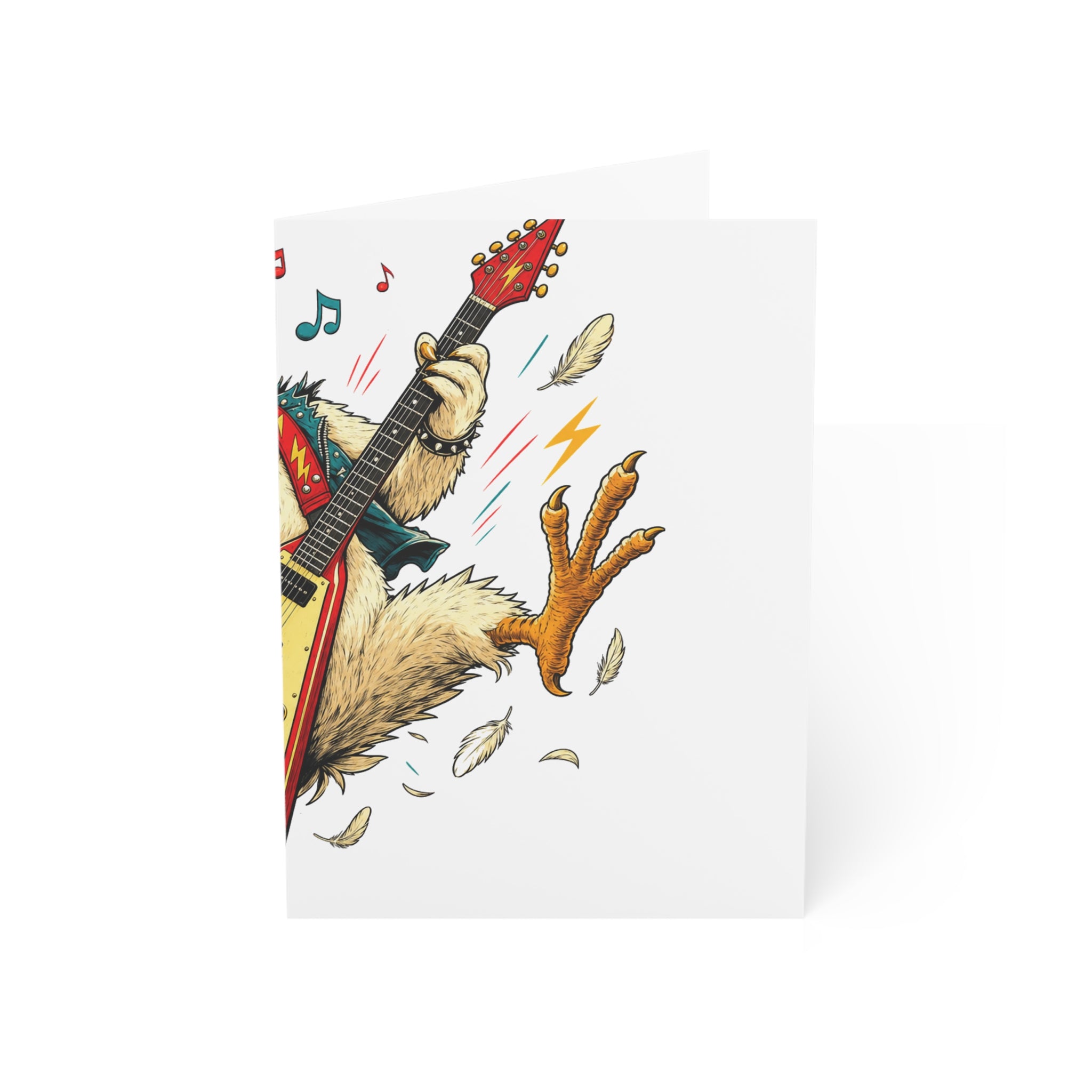Cluck & Roll Greeting Card