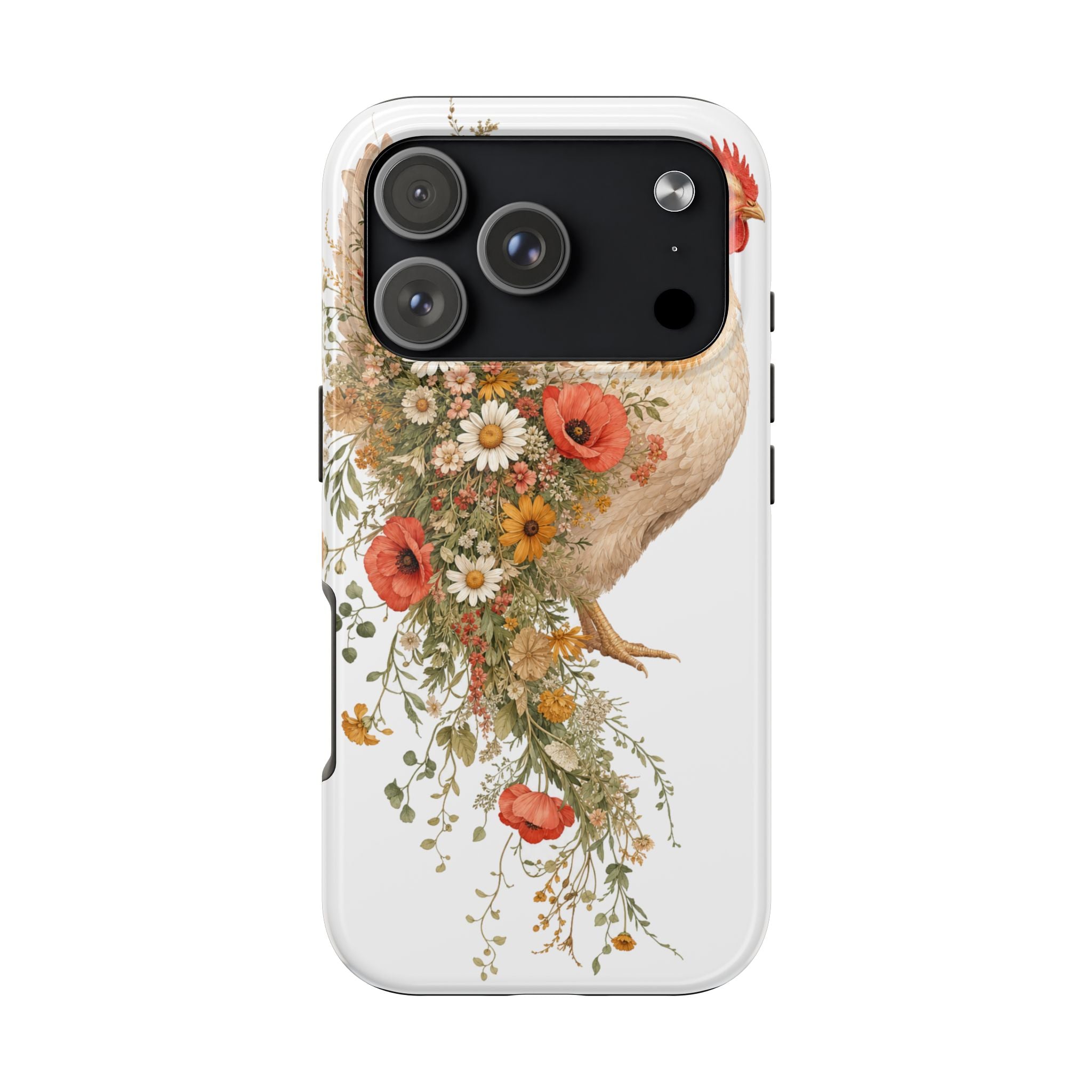 Wildflower Hen Tough Phone Case