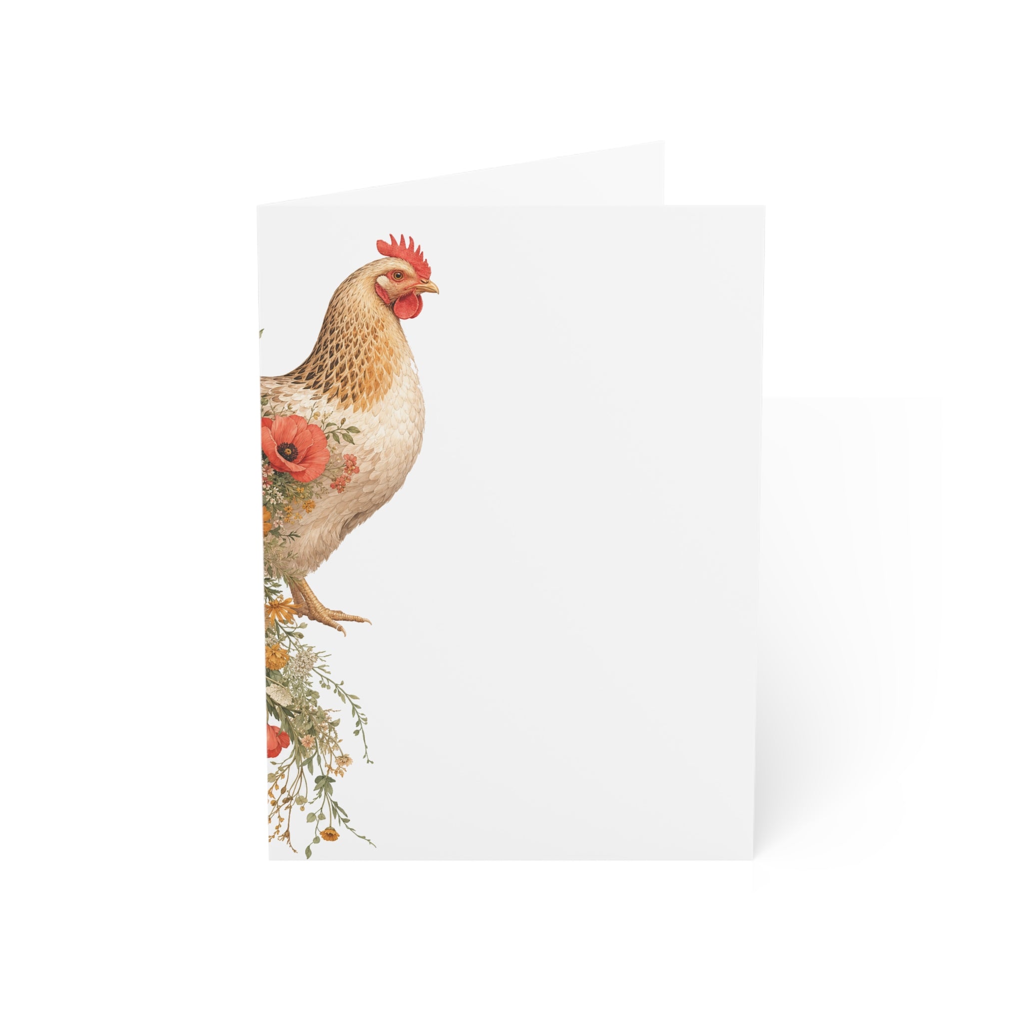 Wildflower Hen Greeting Card