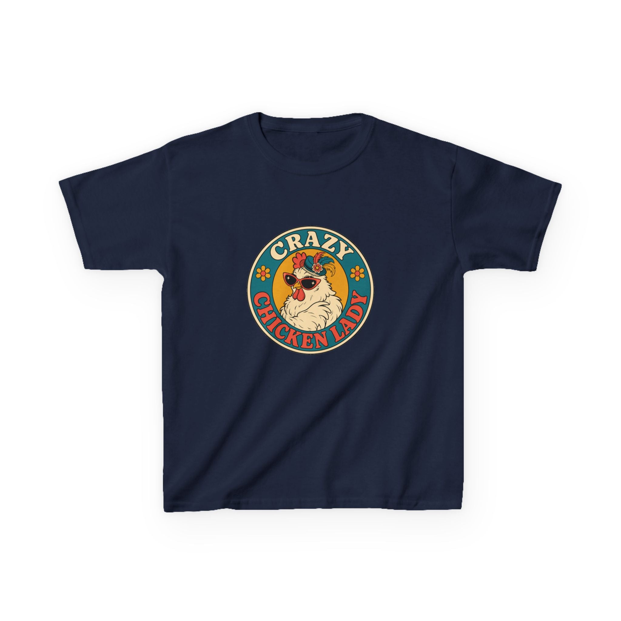 Crazy Chicken Lady Kids Tee