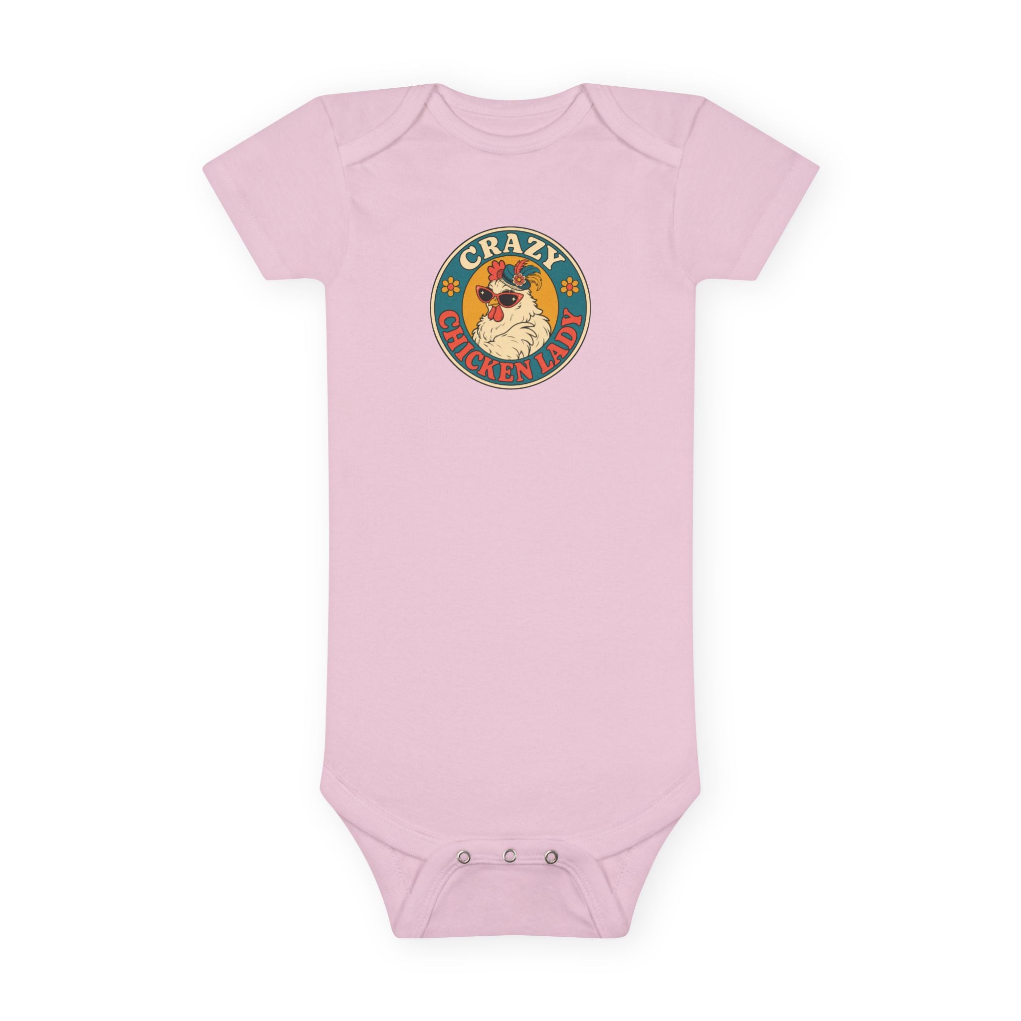 Crazy Chicken Lady Baby Onesie