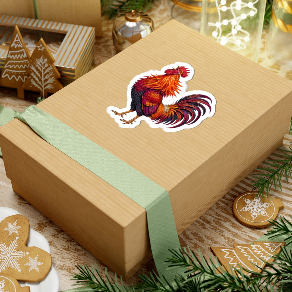 Sunrise Rooster Sticker