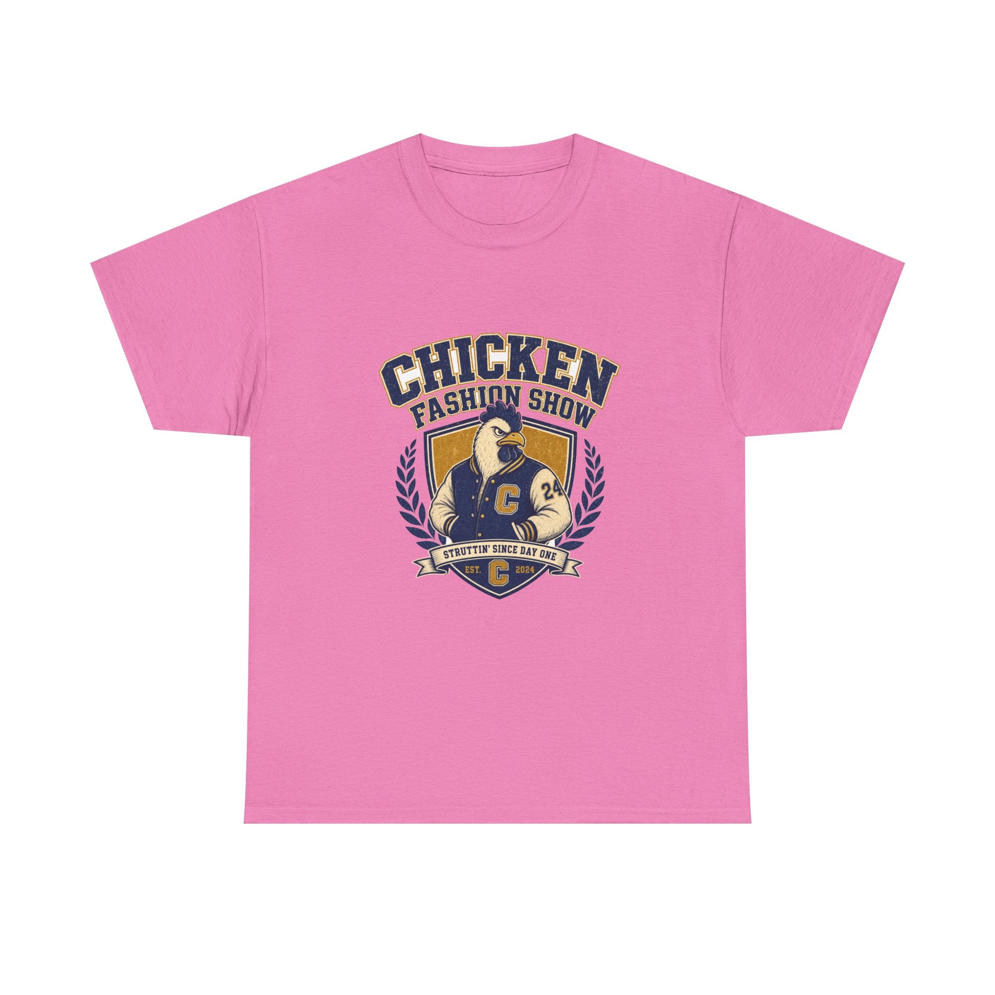 Chicken Fashion Show Varsity Tee