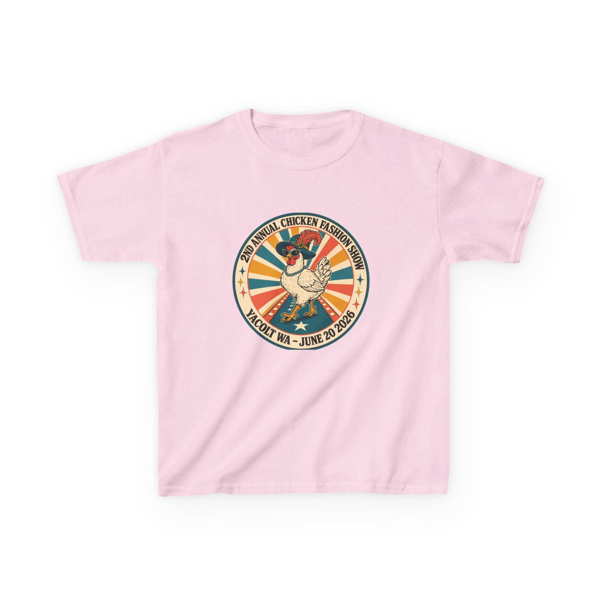 2nd Annual Chicken Fashion Show 2026 Kids Tee