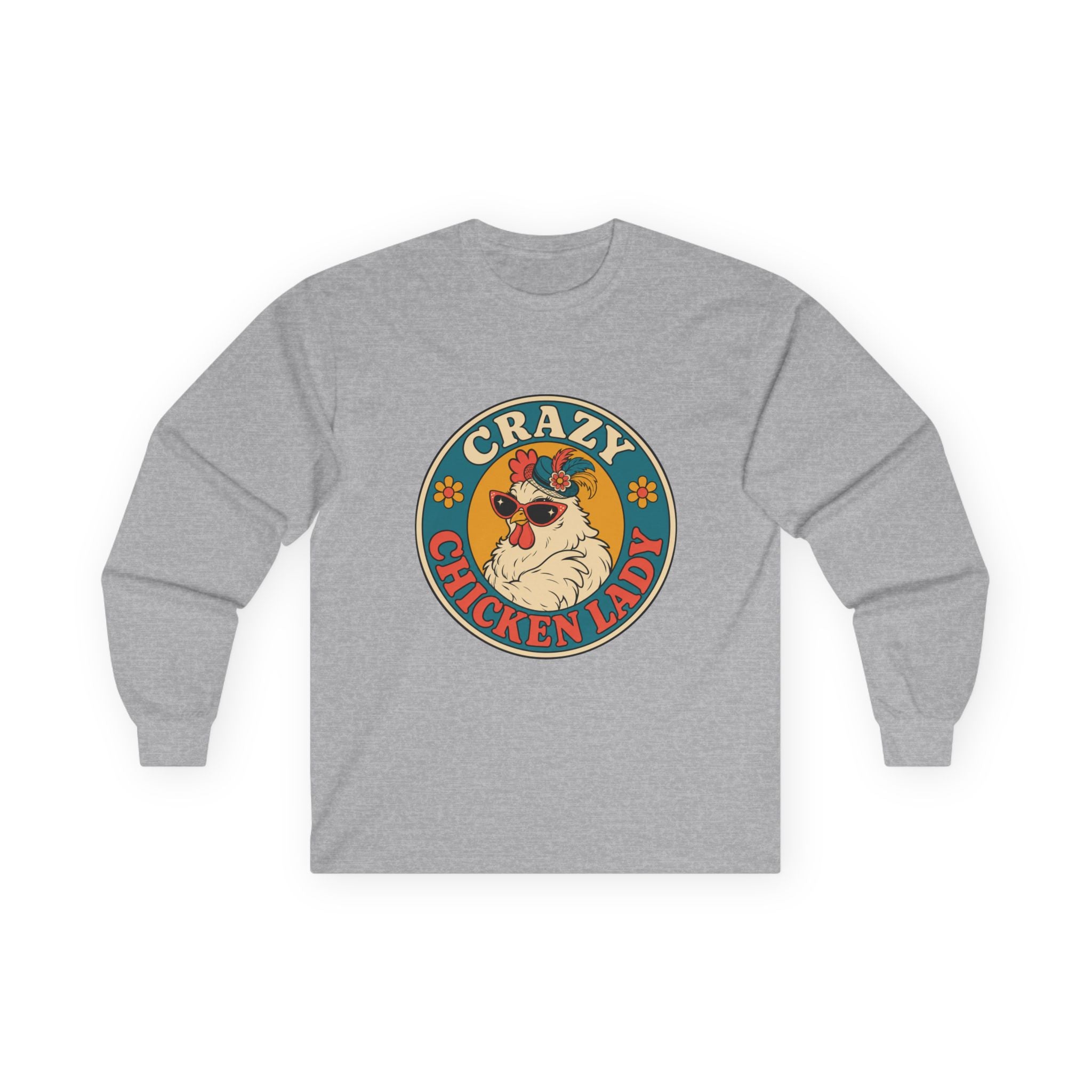 Crazy Chicken Lady Long Sleeve Tee