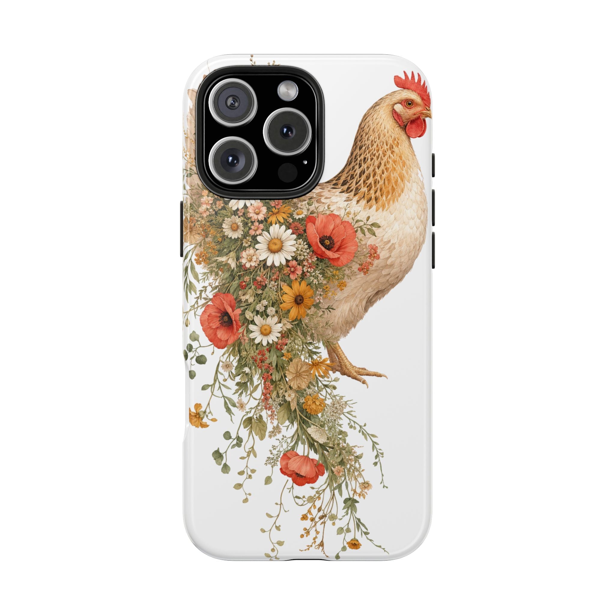 Wildflower Hen Tough Phone Case