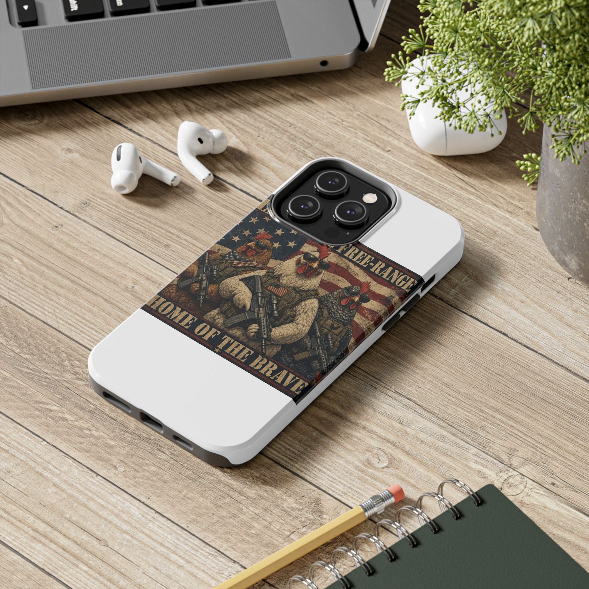 Land of the Free-Range Tough Phone Case