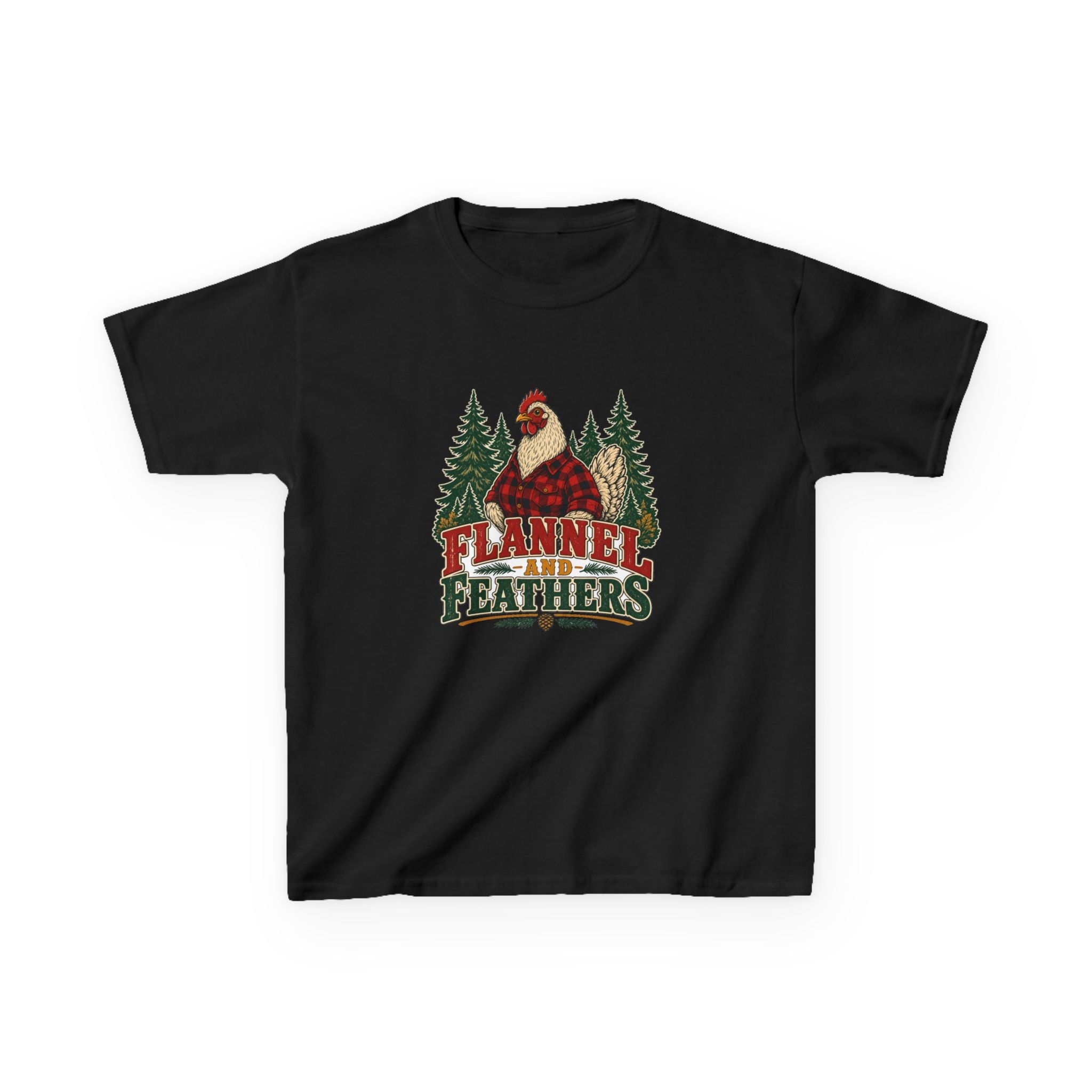 Flannel & Feathers Kids Tee