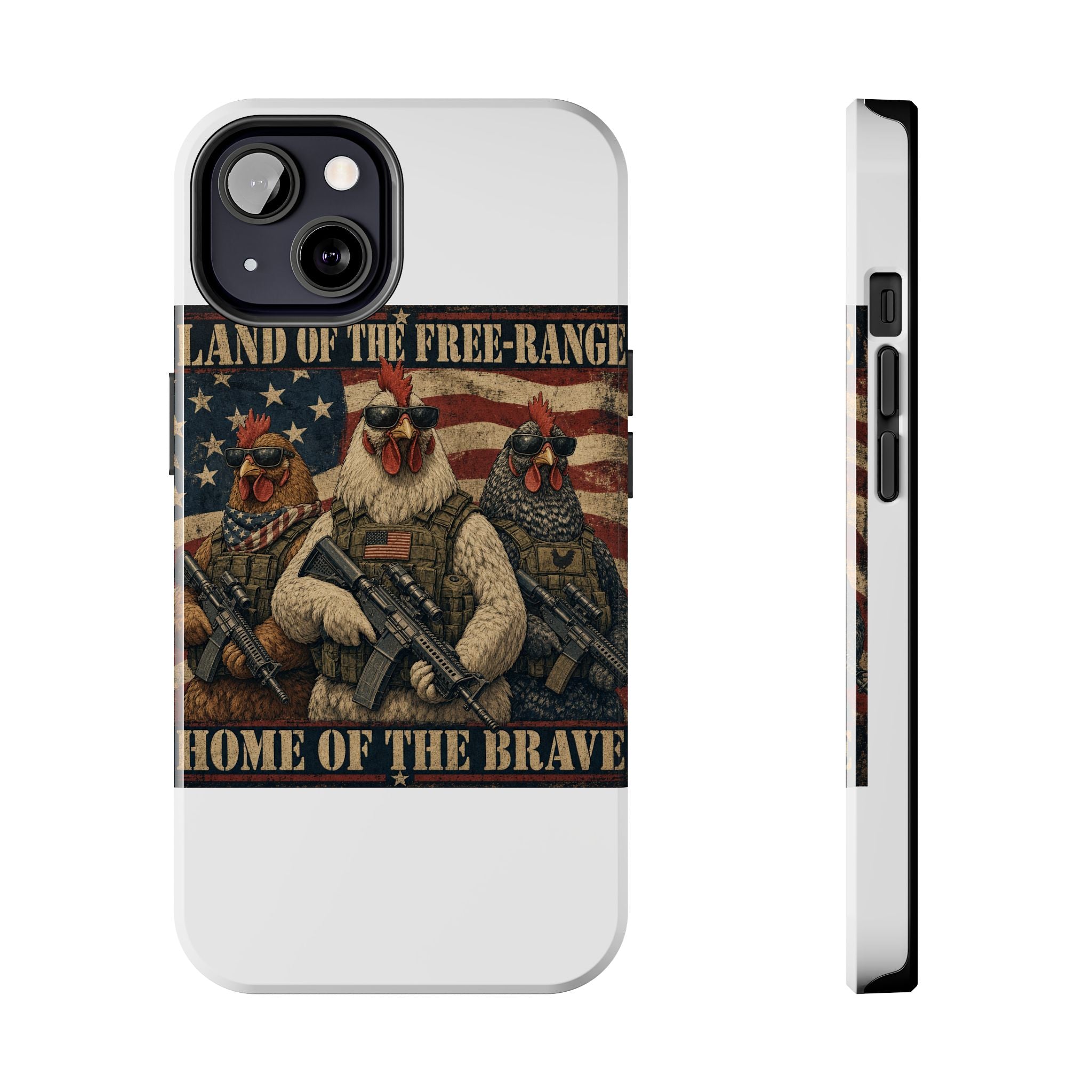 Land of the Free-Range Tough Phone Case