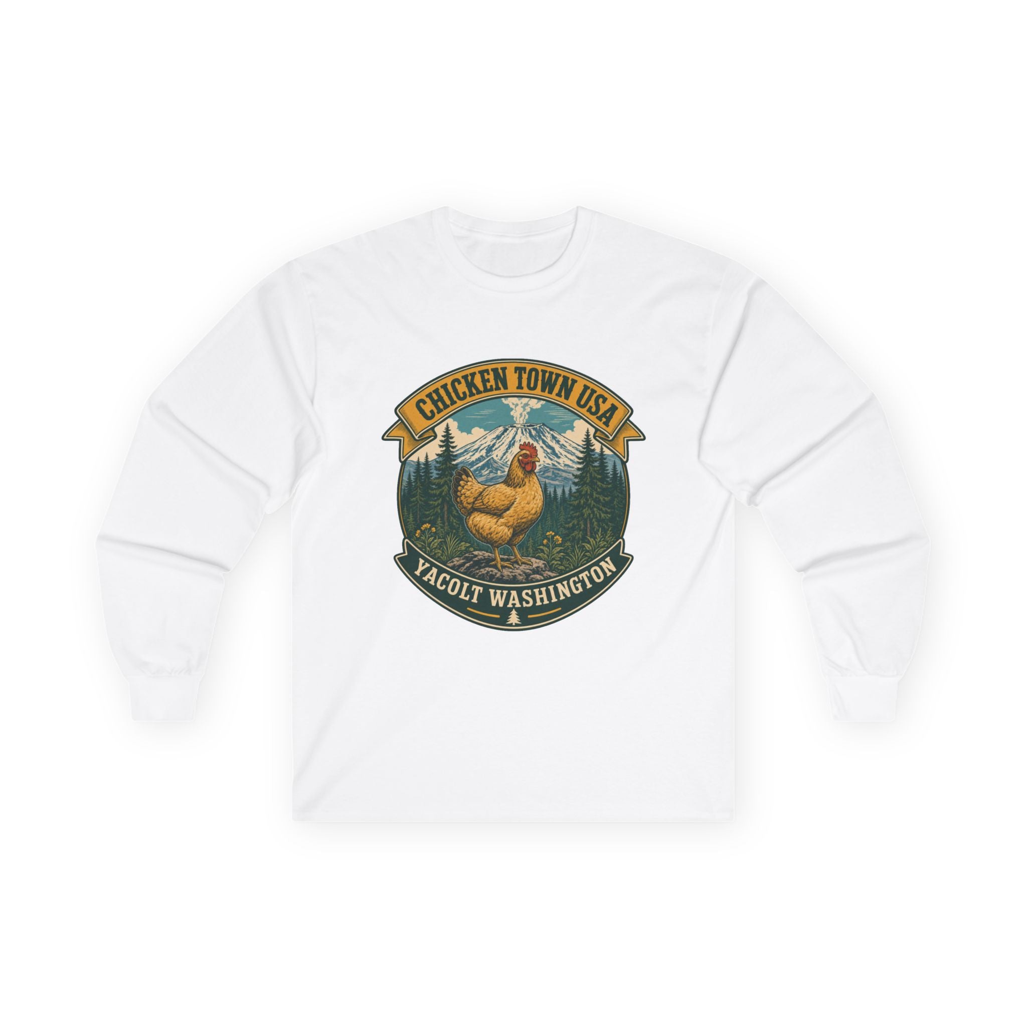 Chicken Town USA - Yacolt WA Long Sleeve Tee