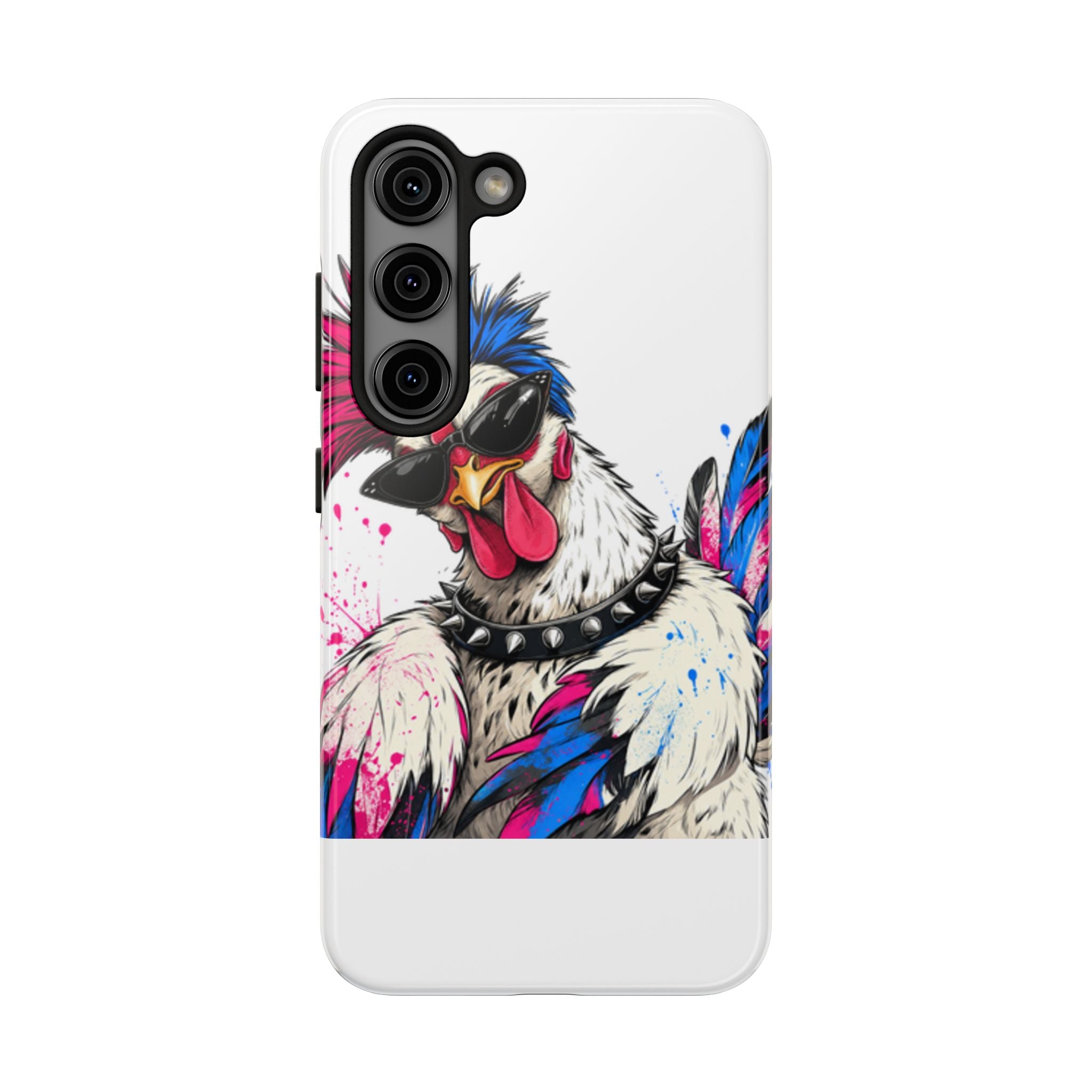 Punk Rockstar Hen Tough Phone Case