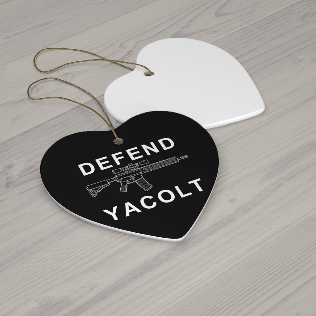 Defend Yacolt AR-15 Ceramic Ornament